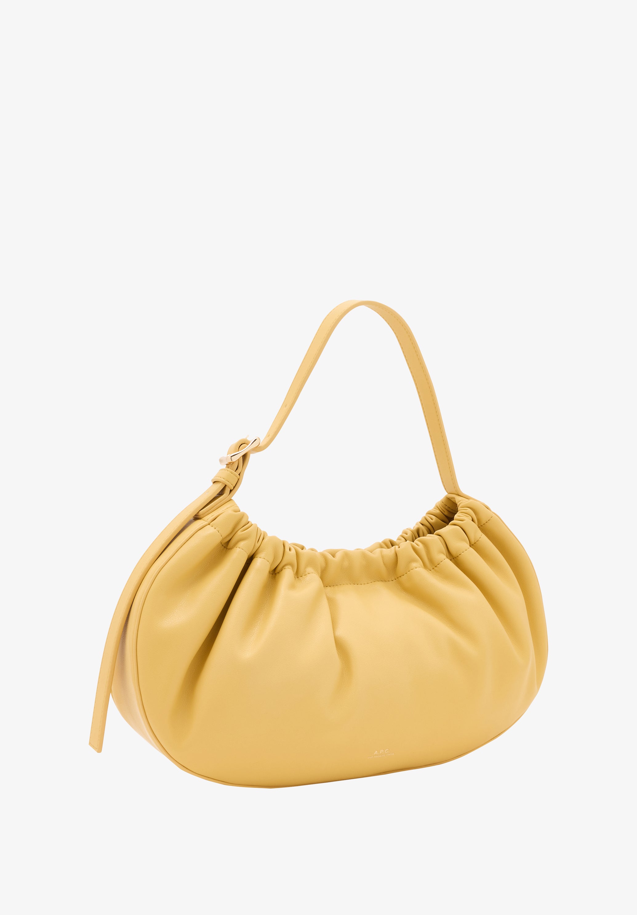A.P.C. Ninon Hoop Tasche Gelb Lederoptik TU