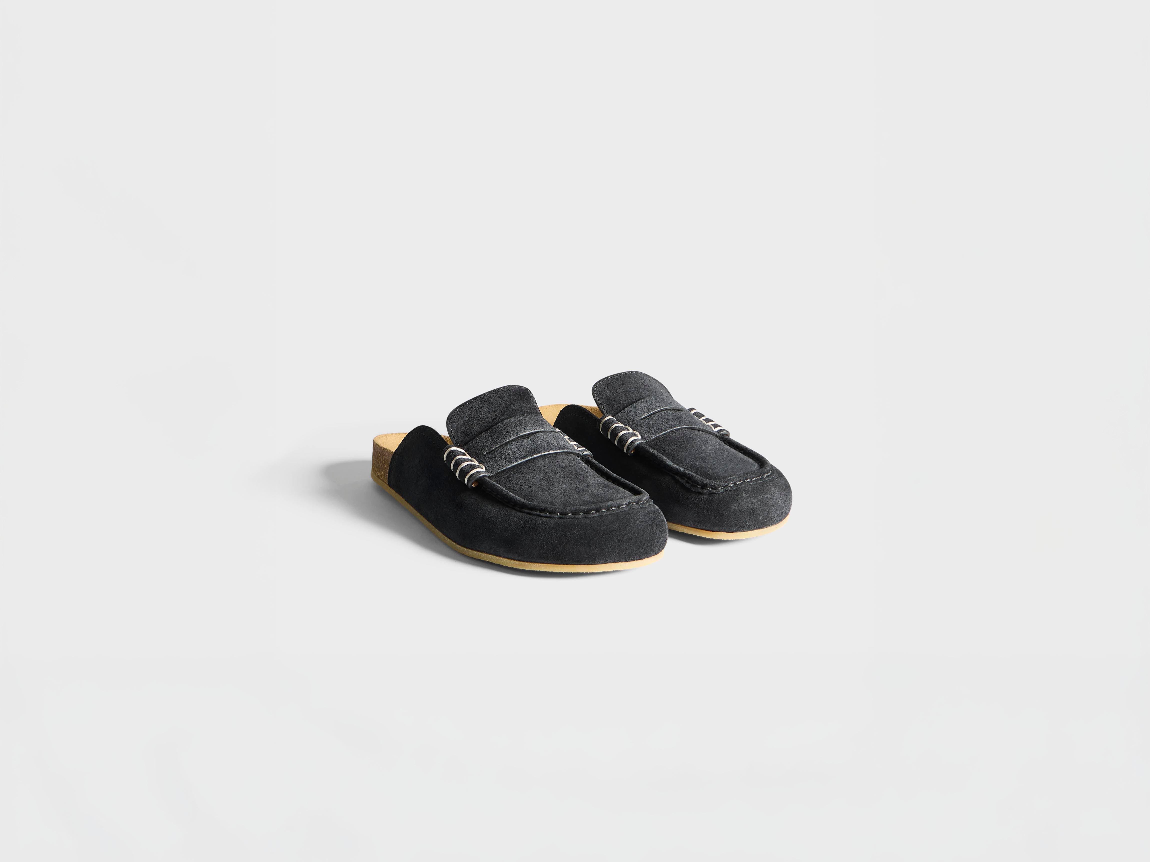 J.W.Anderson Stitch Loafer Midnight Wildleder