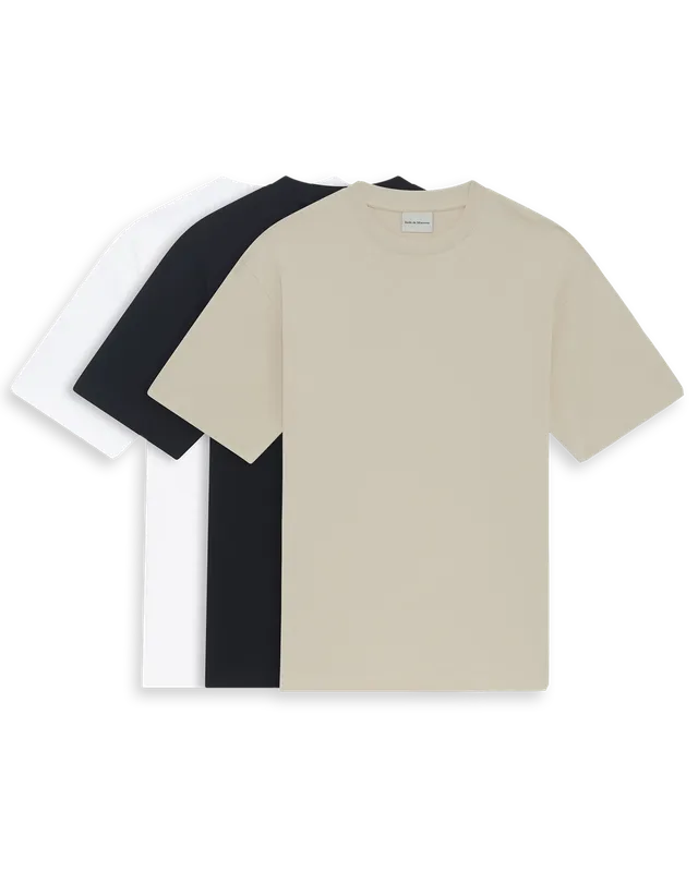 Drôle De Monsieur Essentiels T-Shirt 3er-Pack Baumwolle