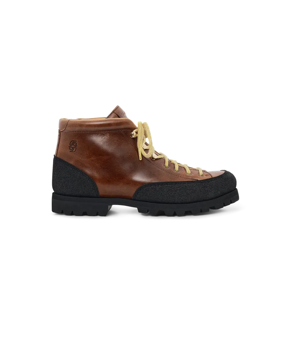 Drôle De Monsieur La Yosemite Drôle Boots Cognac Rindsleder