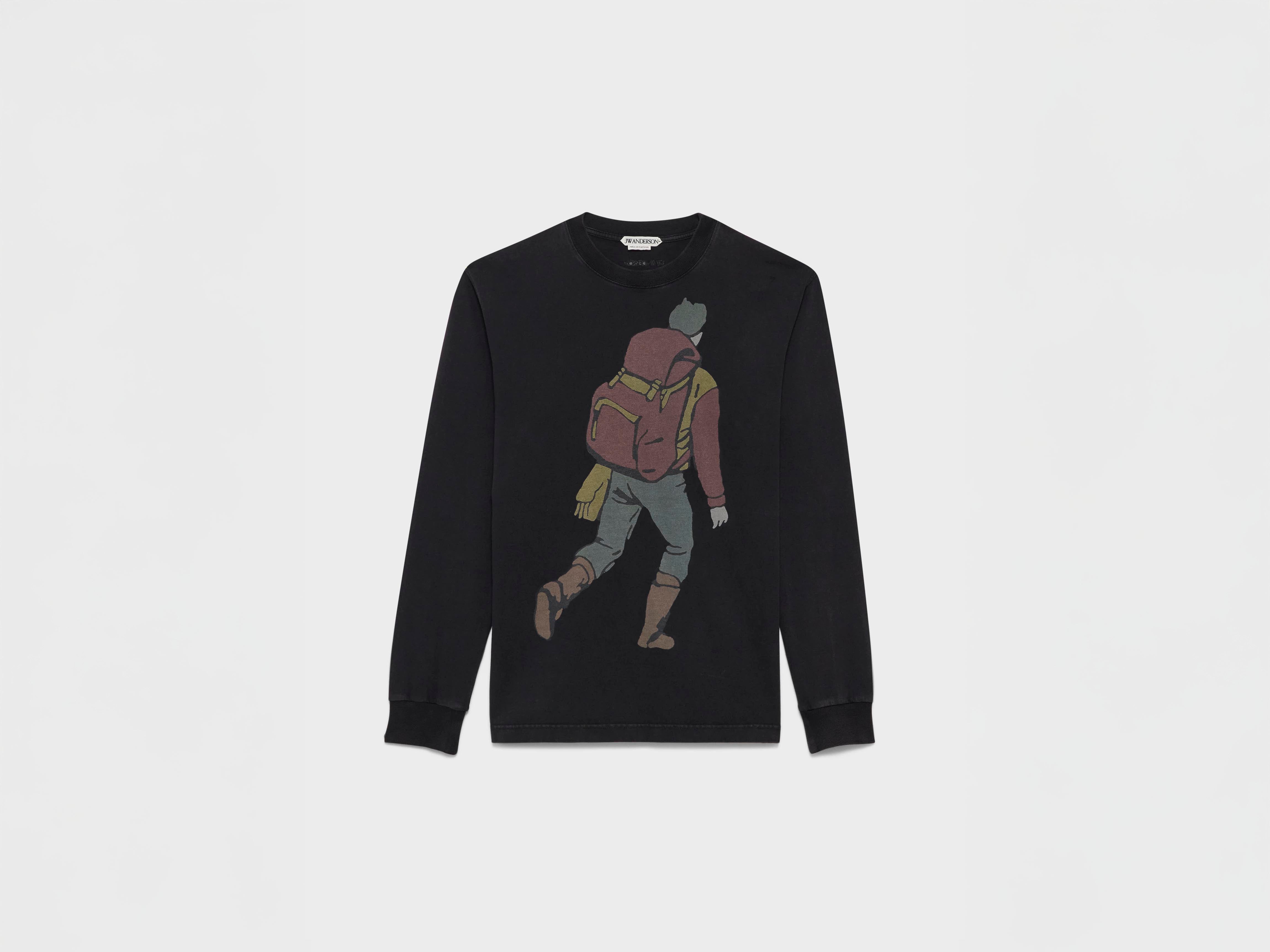 J.W.Anderson Shirts Hiker Langarm Shirt Schwarz Baumwolle