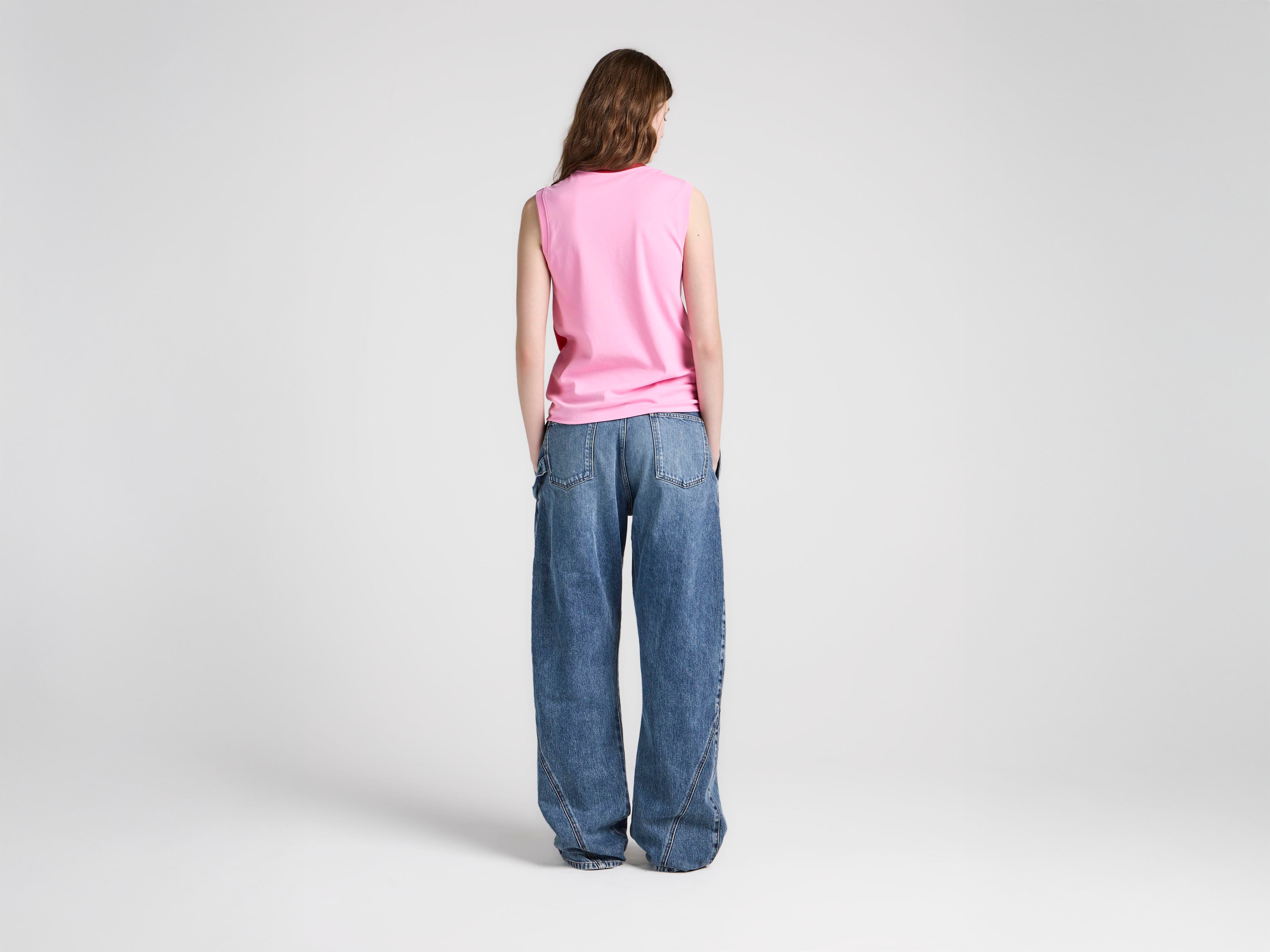 J.W.Anderson Hem Knot Tank Top Damen Rot Bubblegum Jersey
