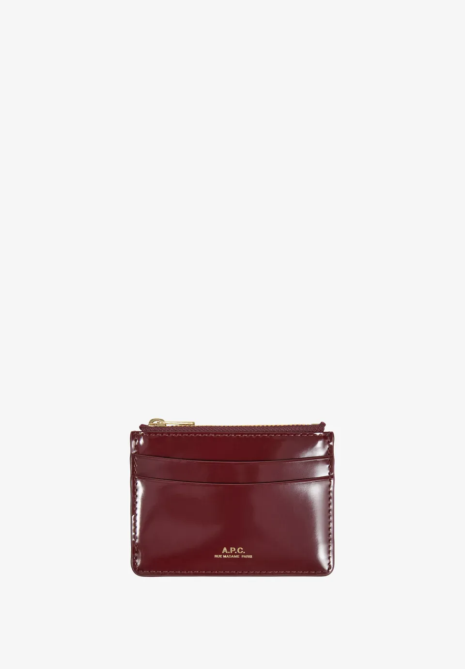 A.P.C. Paris Kartenhalter Leder TU Reißverschluss