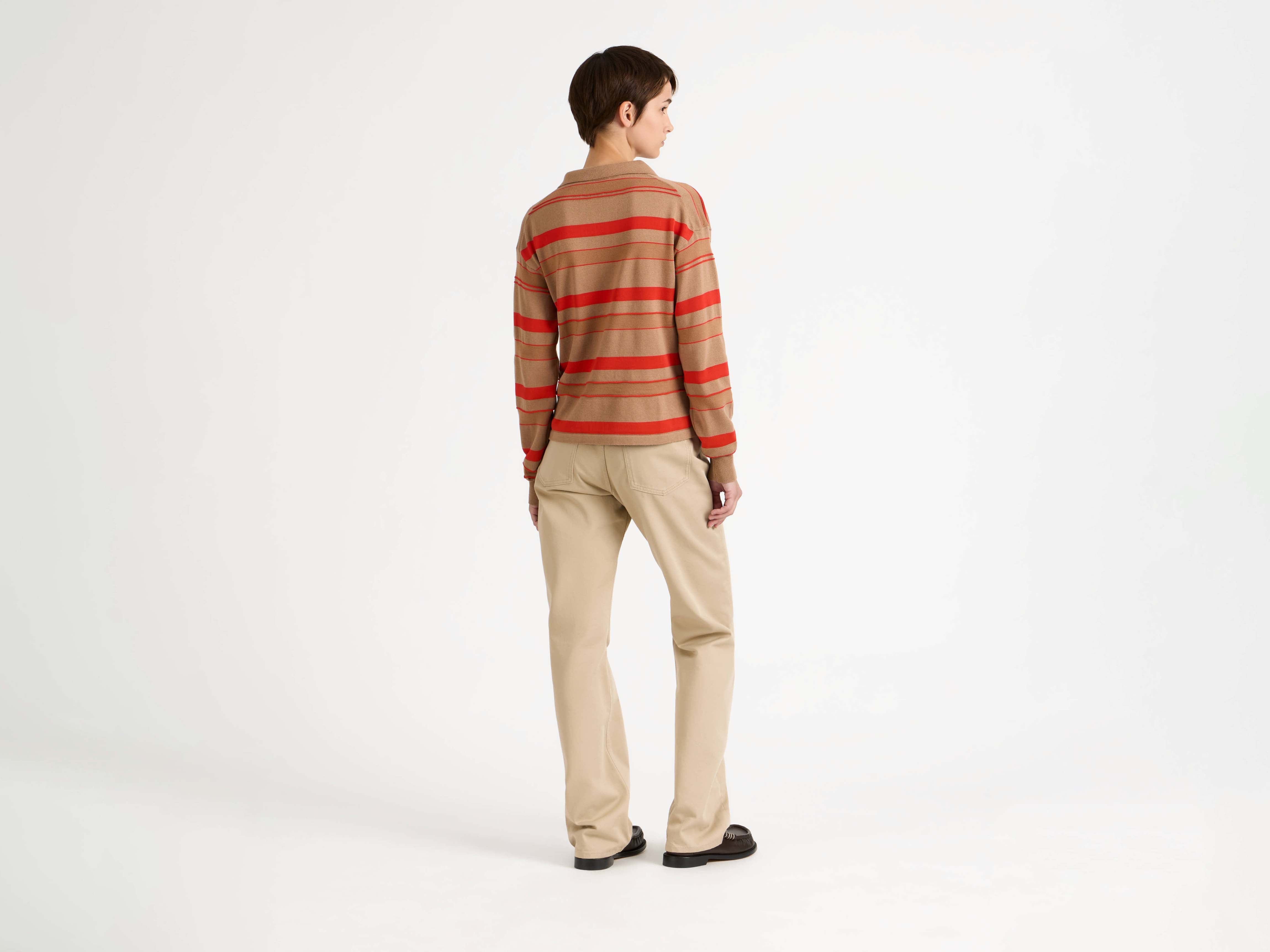 J.W. Anderson Knitwear Rugby Polo Top Damen gestreift