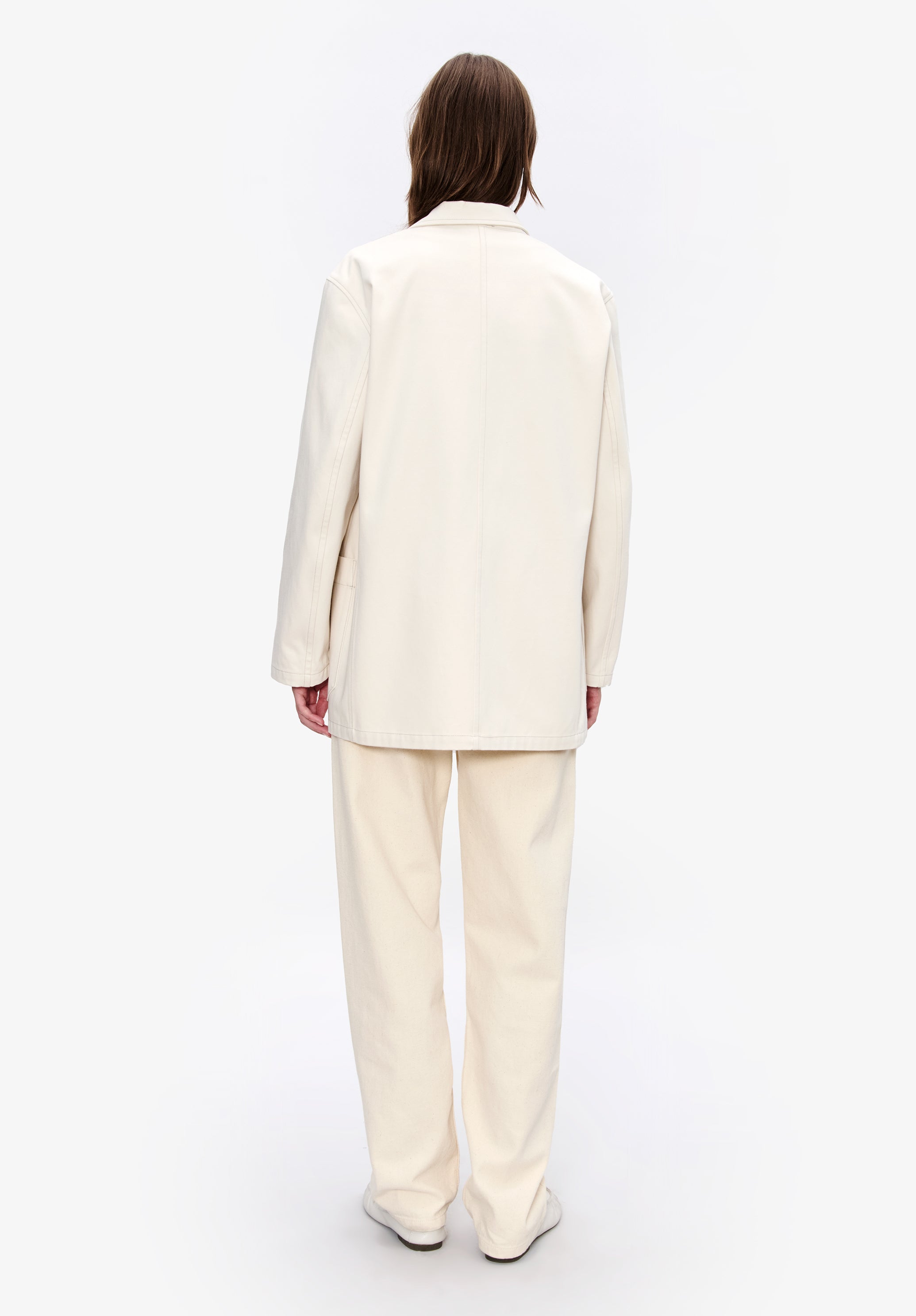 A.P.C. Blazer Aurore Moleskin Weiß Gr. 36