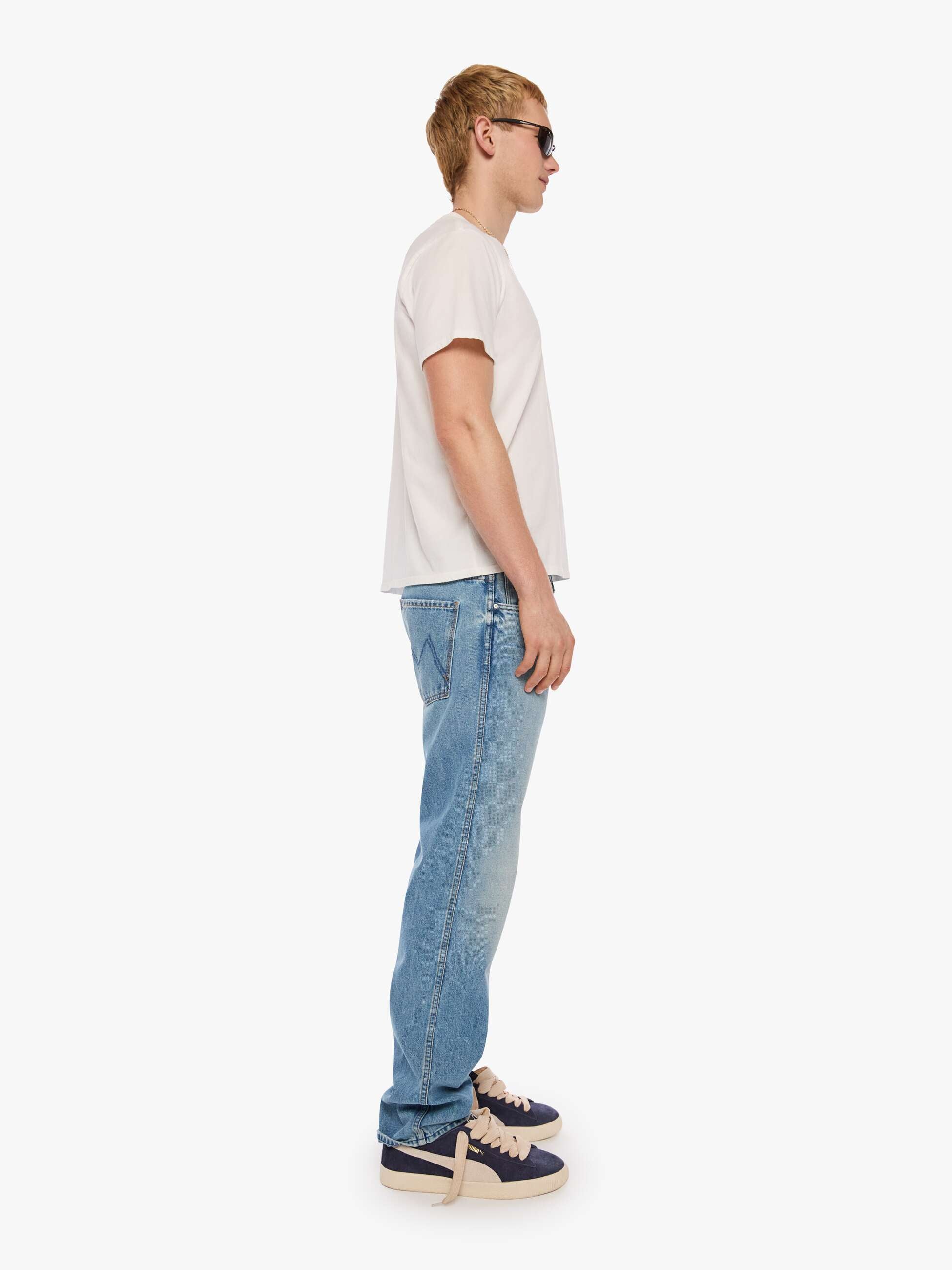 Mother The Bronco Last Man Standing Jeans Hellblau Straight