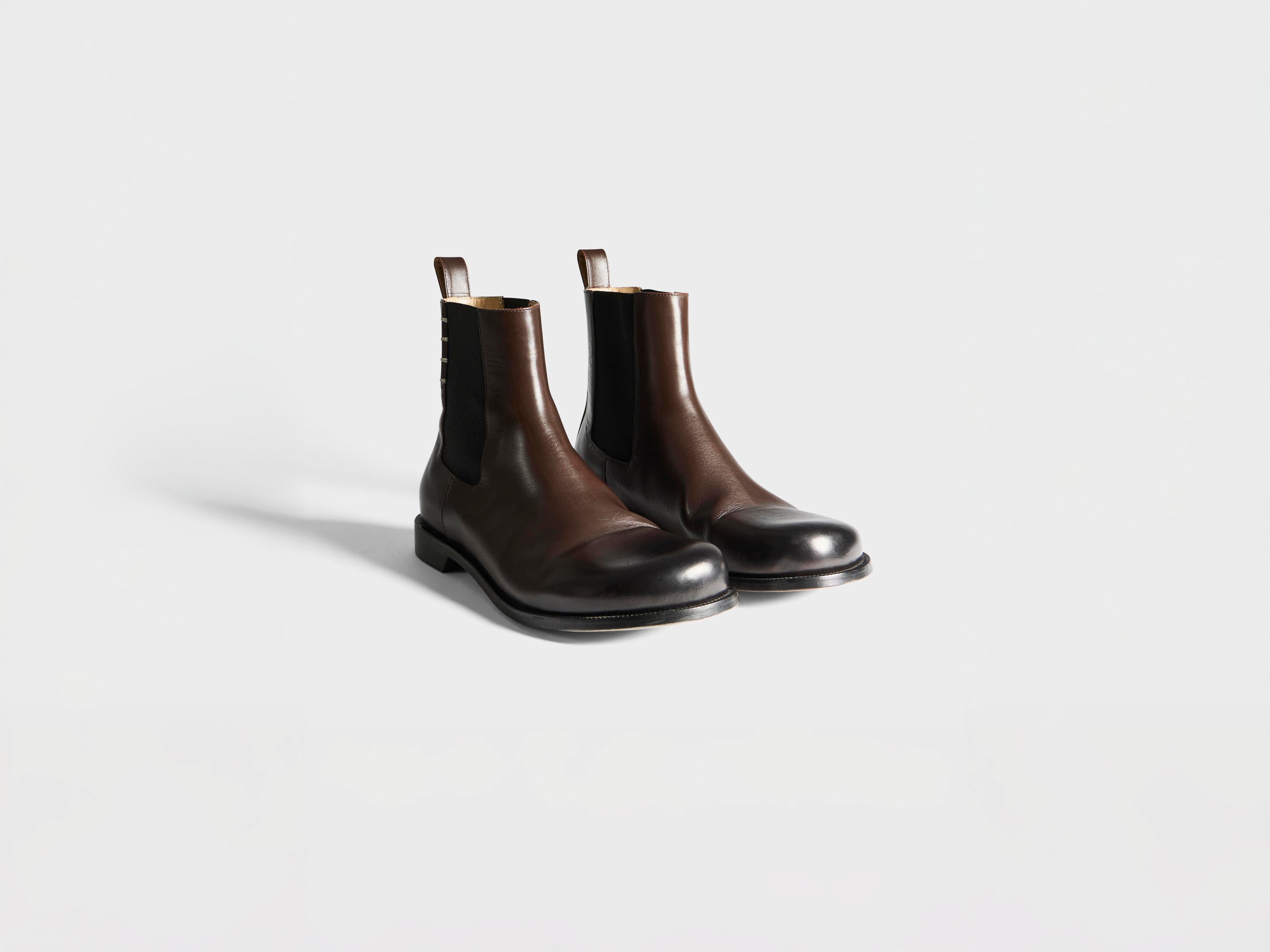 J.W.Anderson Chelsea Loafer Boots Schuhe Braun 42 Leder
