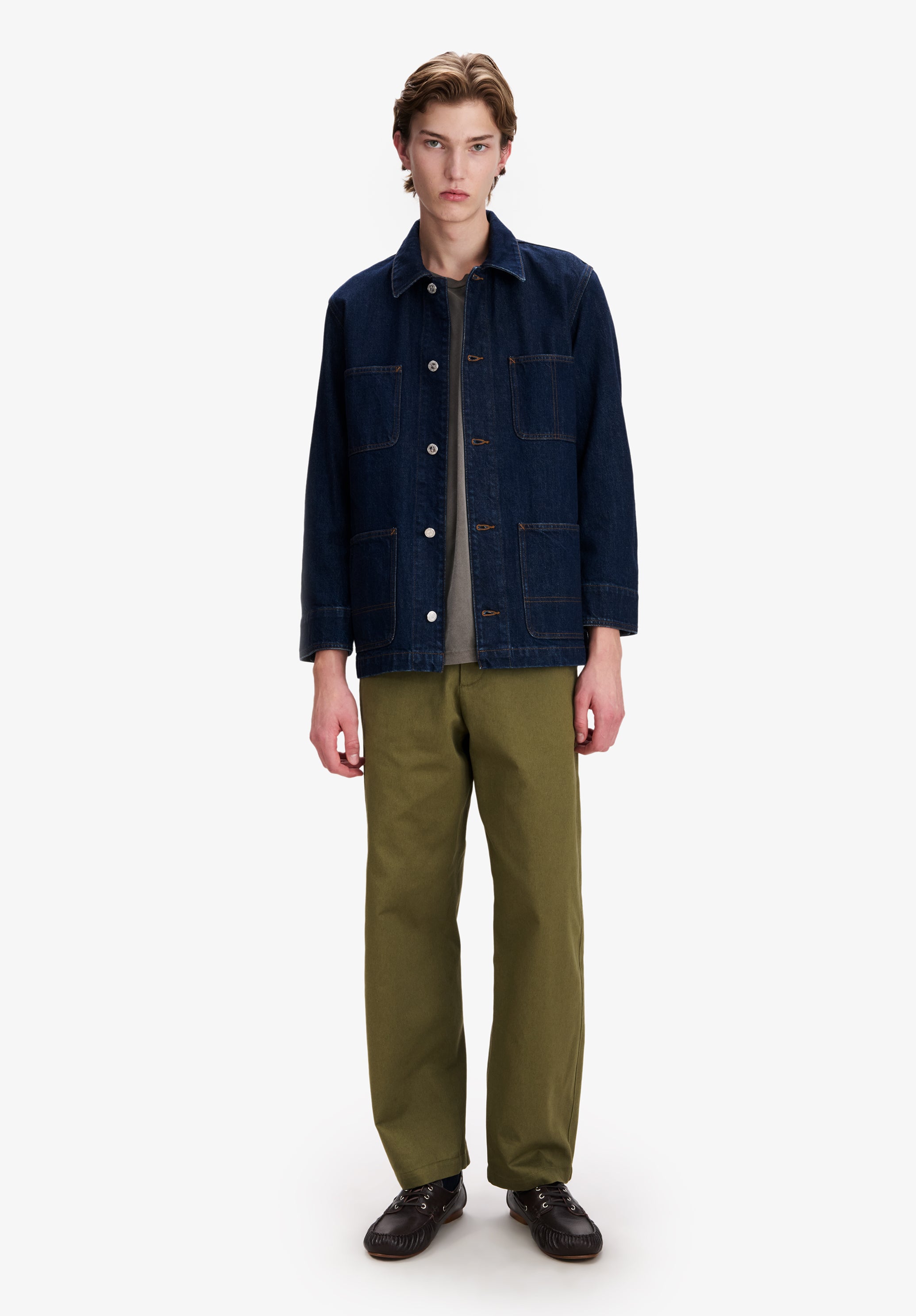 A.P.C. Workwear Jacke Japanischer Denim M Verwaschen