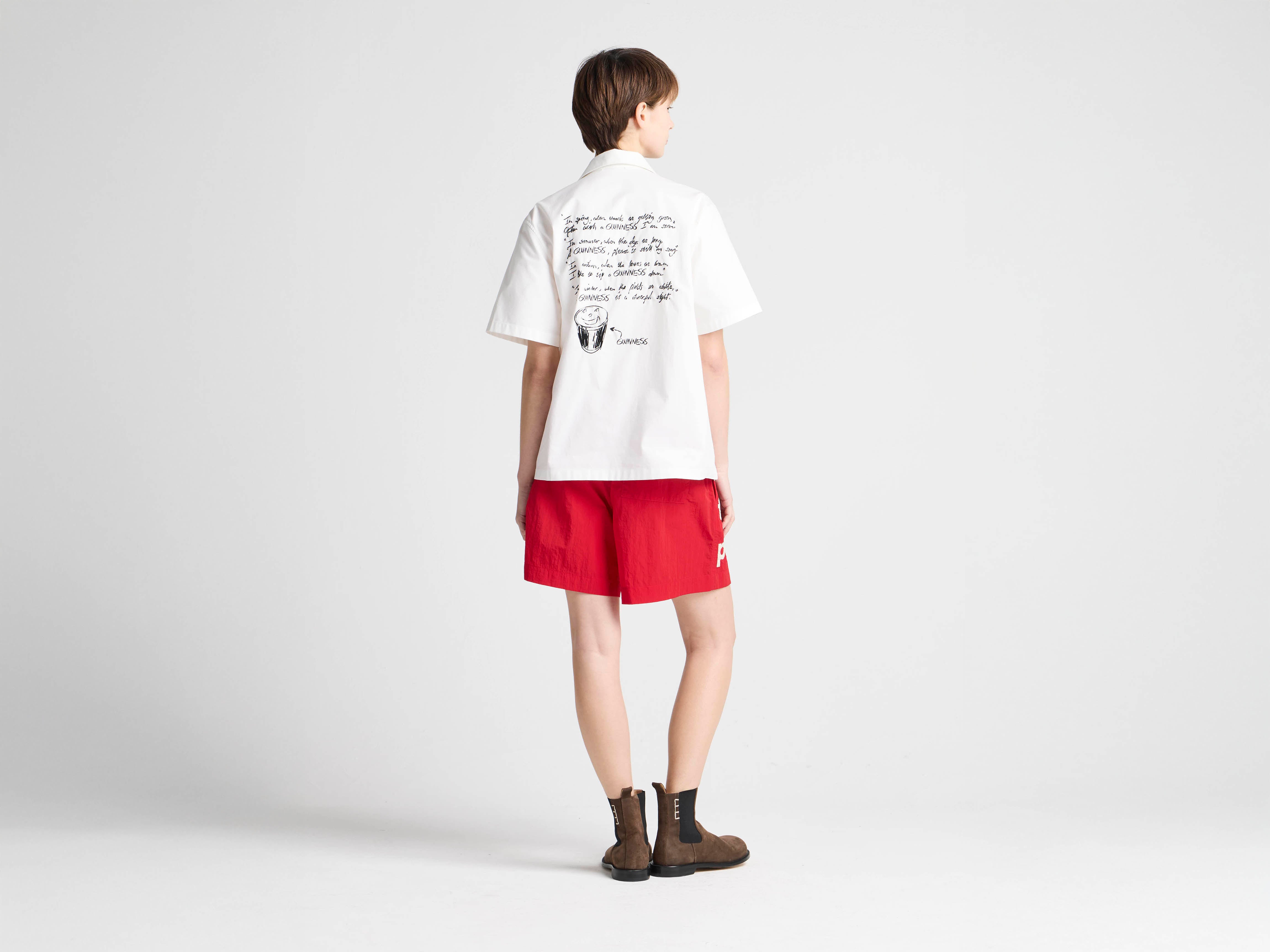 JW Anderson x Guinness Track Shorts Rot Unisex