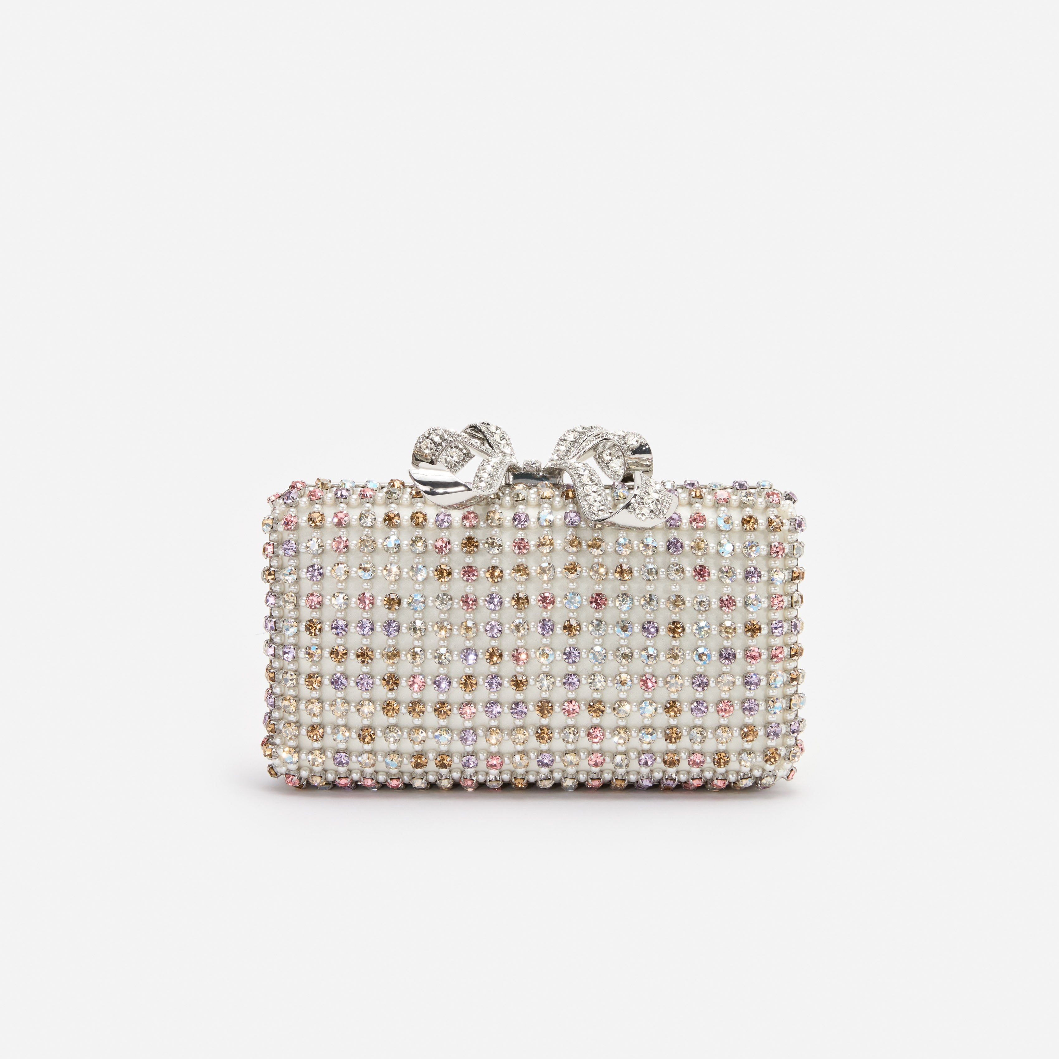 Self Portrait Multi Crystal Clutch Tasche Kristall Bunt