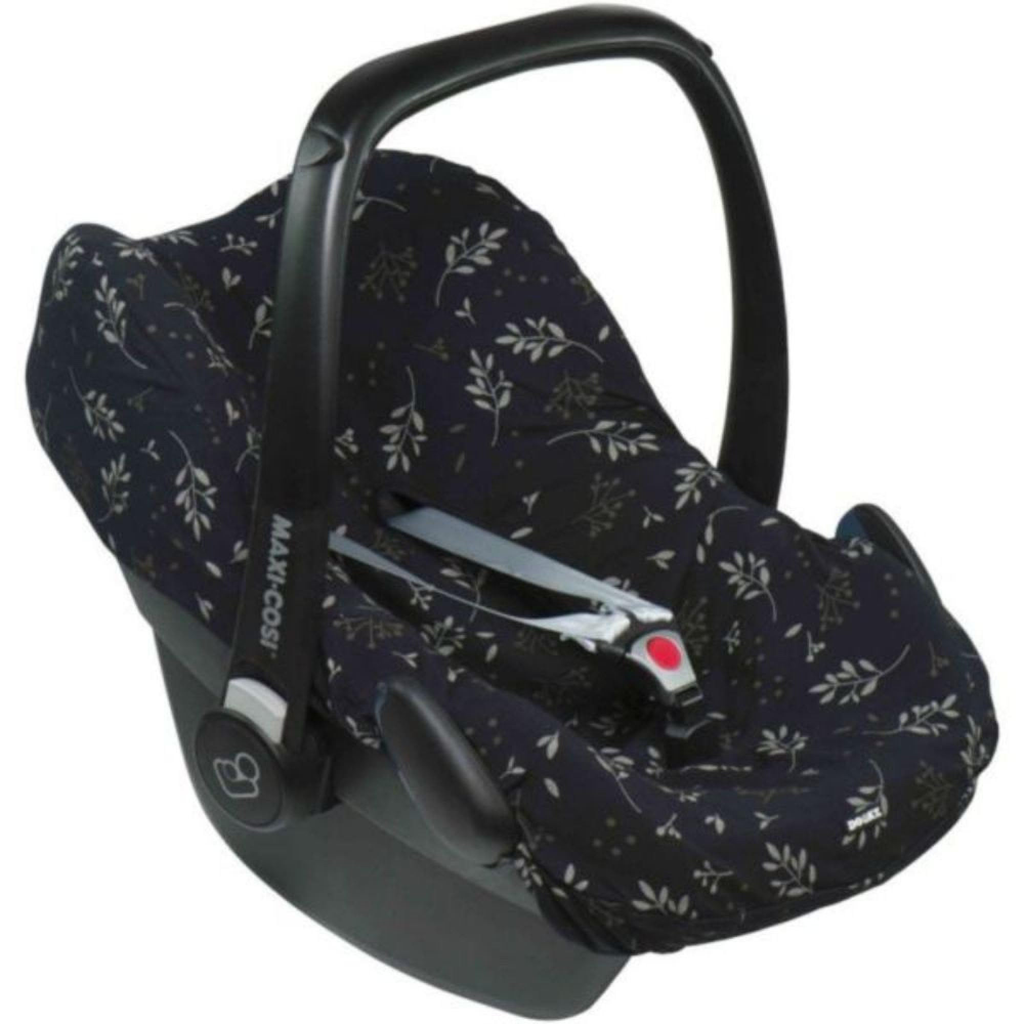 Dooky Seat Cover Group 1 Kindersitzbezug 9-18 kg Romantic Leaves Black