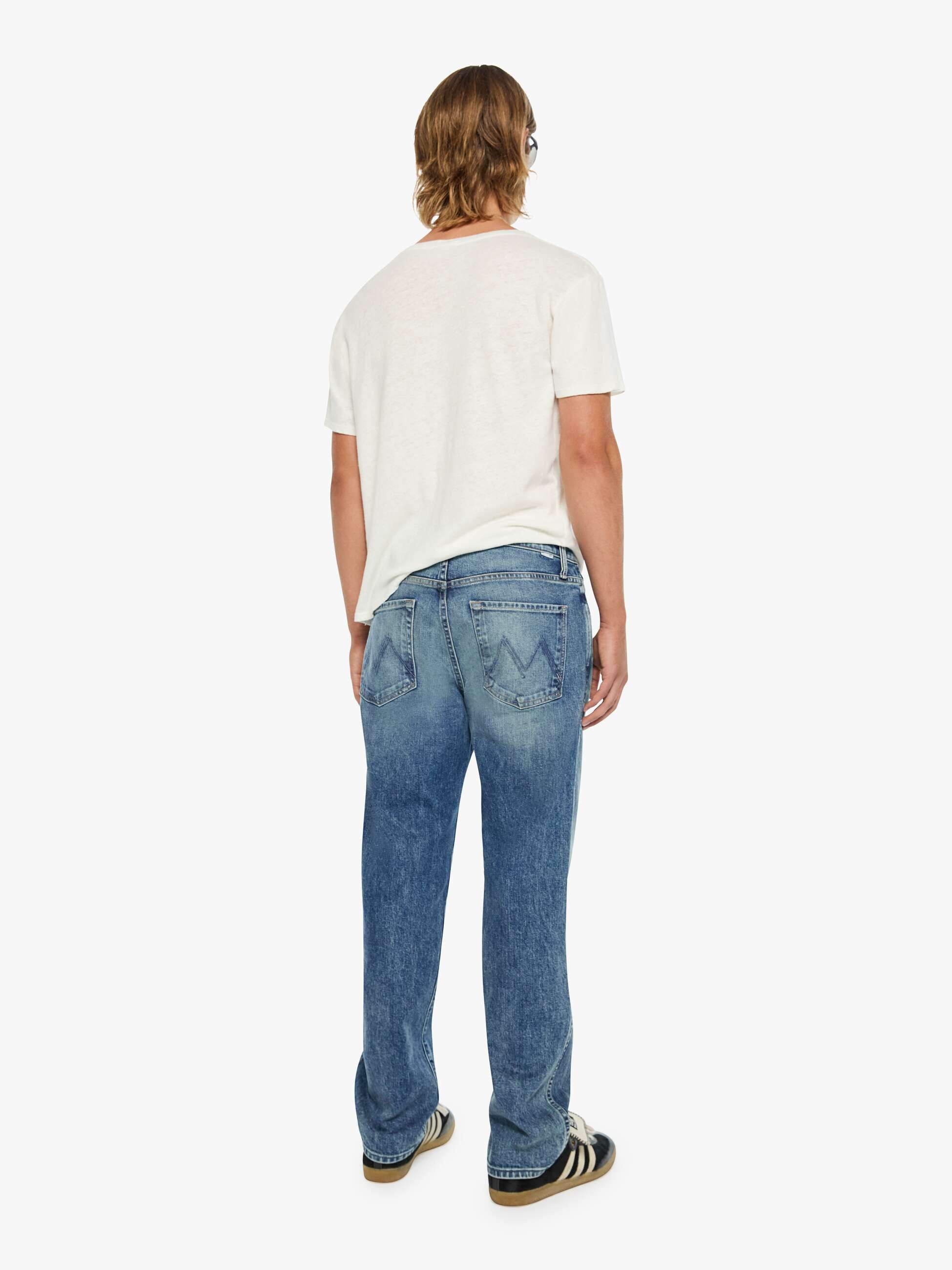 Mother The Bronco Rub Some Dirt On It Jeans Mittelblau Straight