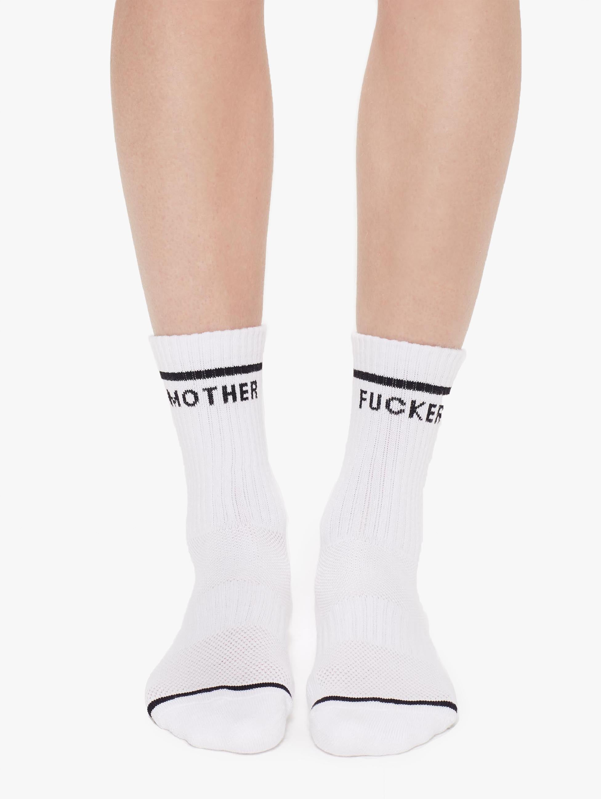 Mother Baby Steps MF White Socken Weiß O/S Strick