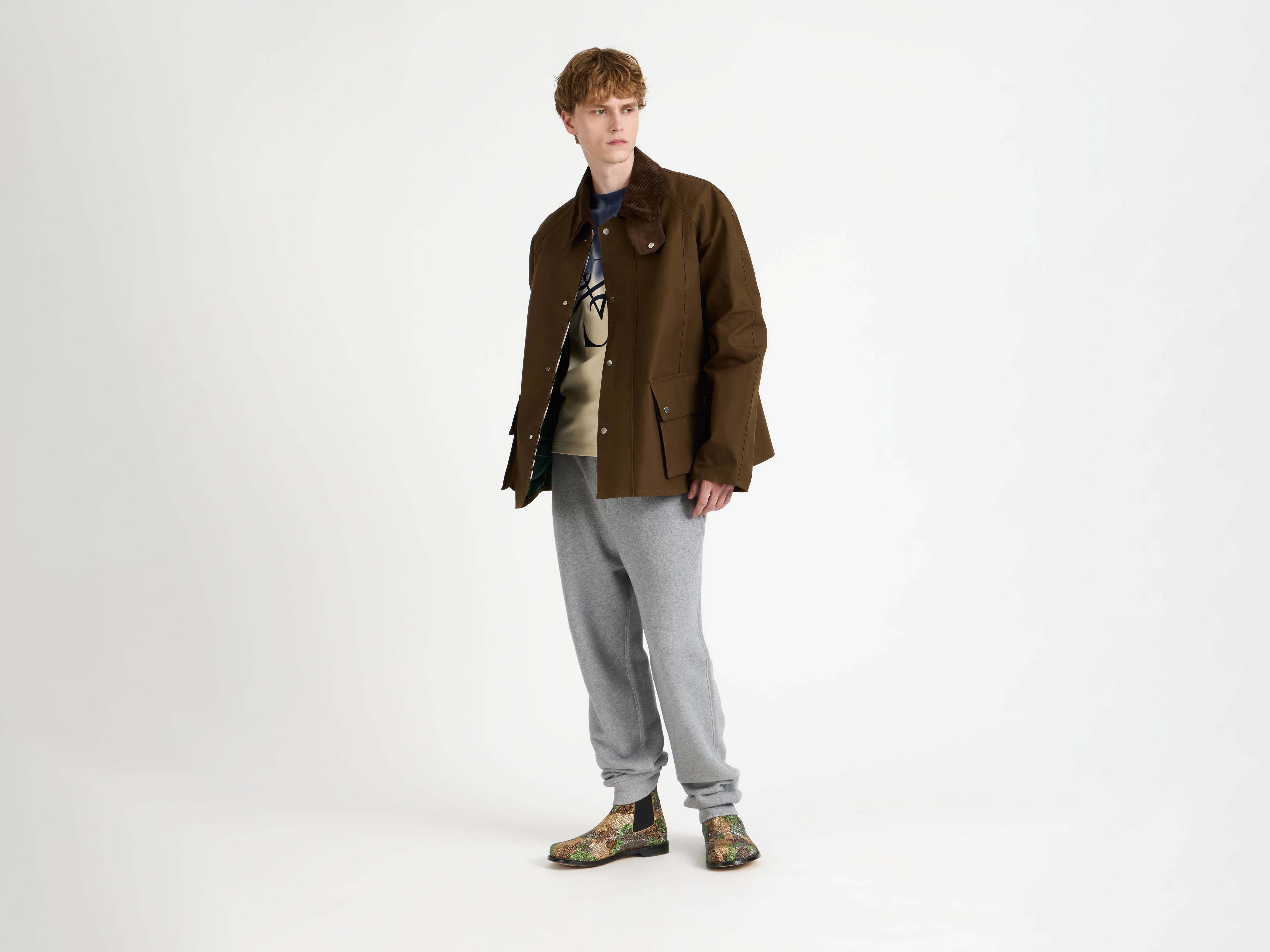 J.W.Anderson Raglan Outdoor Jacket Oliv Herrenjacke
