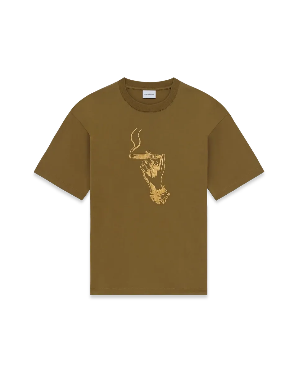 Drôle De Monsieur T-Shirt Cuba T-Shirt Khaki Baumwolle