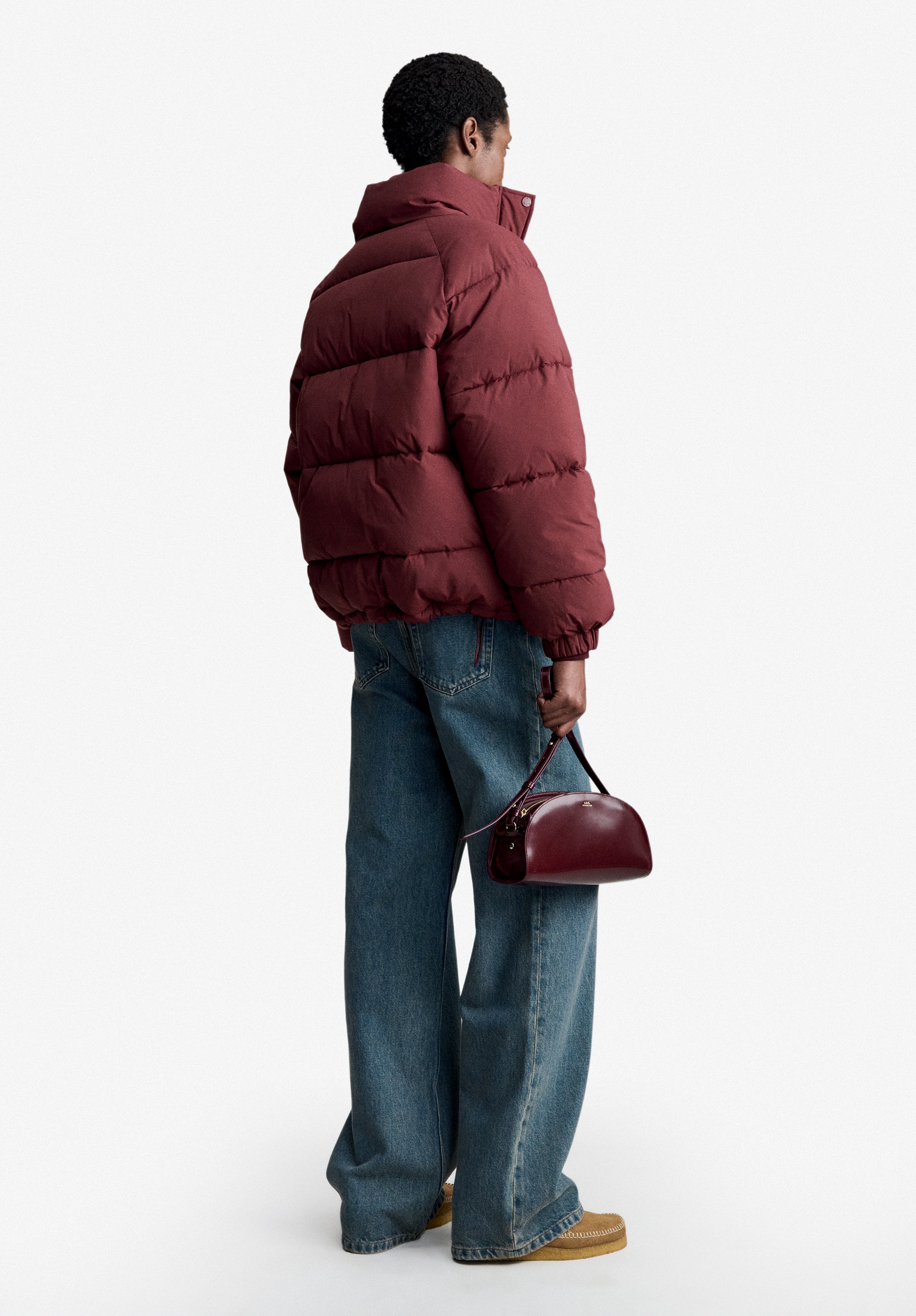 A.P.C. Daunenjacke Bordeaux 38 Wasserabweisend