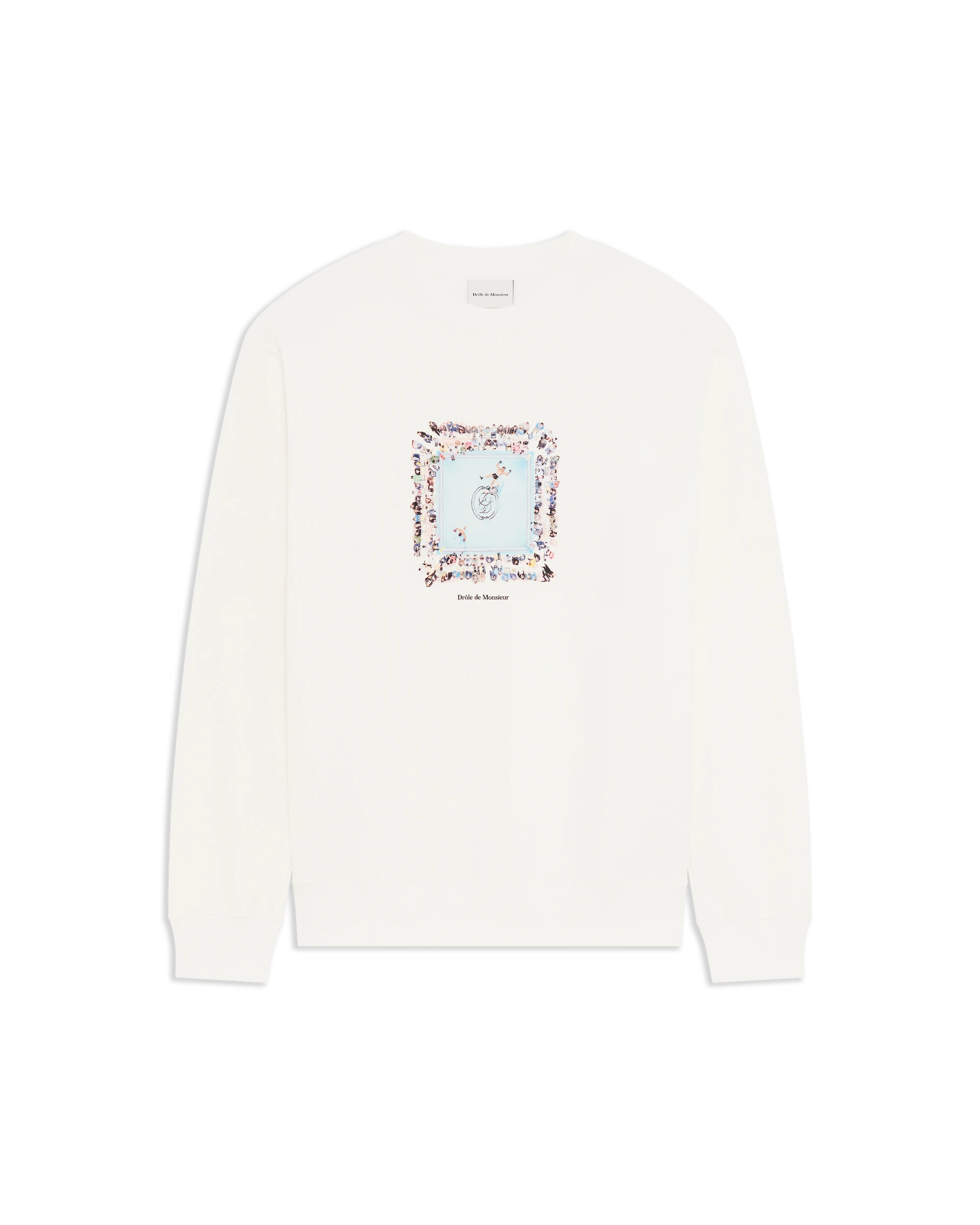 Drôle De Monsieur Boxer Ring Sweatshirt Pullover Off White