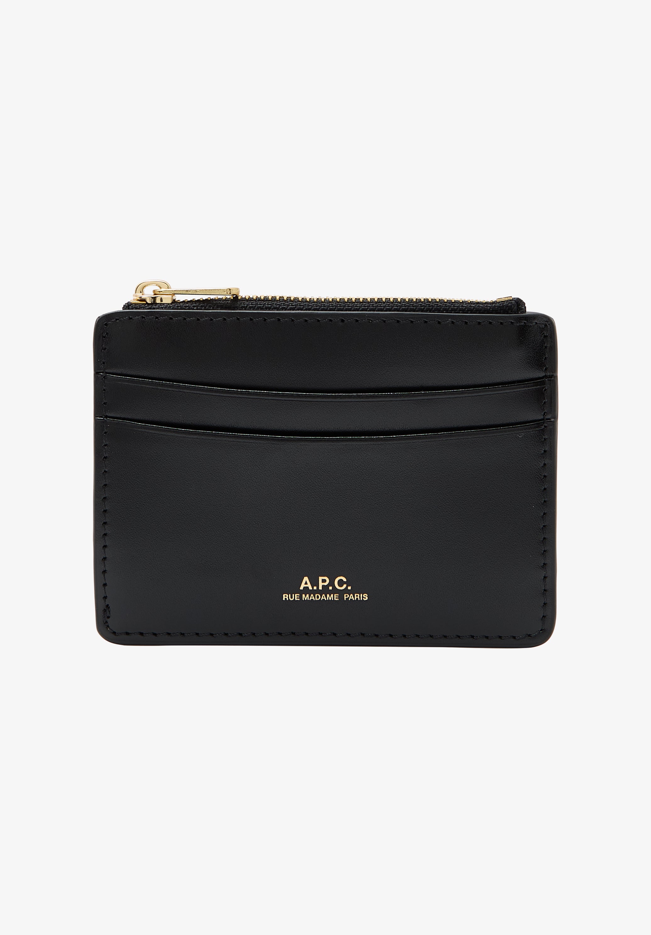 A.P.C. Paris Kartenhalter Reissverschluss Logo