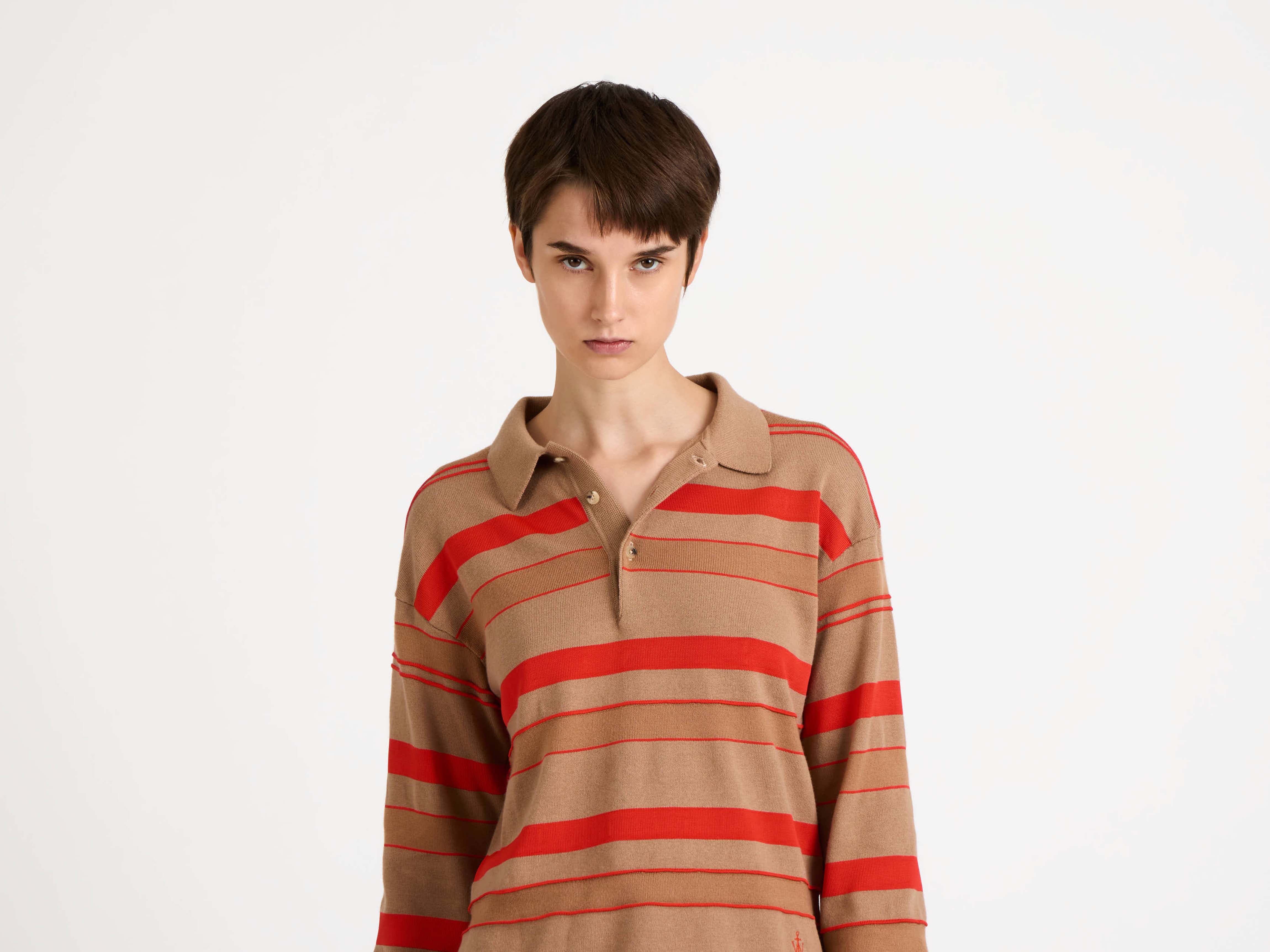 J.W. Anderson Knitwear Rugby Polo Top Damen gestreift