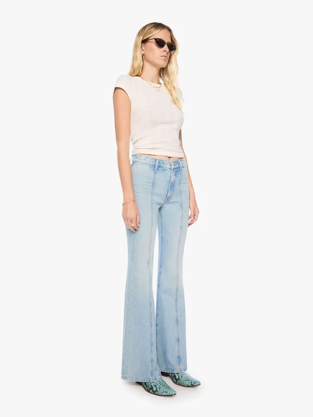 Mother The Seamed Doozy Heel Jeans Out Of This World Hellblau