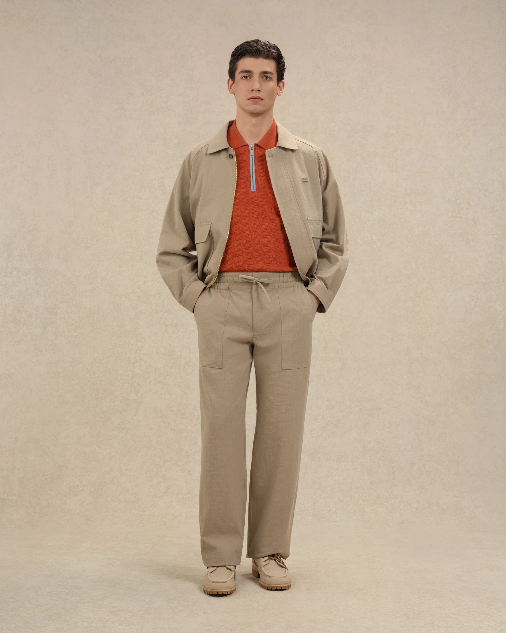 Drôle De Monsieur Pantalon Elastiqué Coton Hose khaki