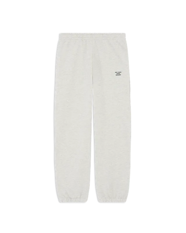 Drôle De Monsieur Slogan Fleece Joggers PERM-BP208 Jogger Grau