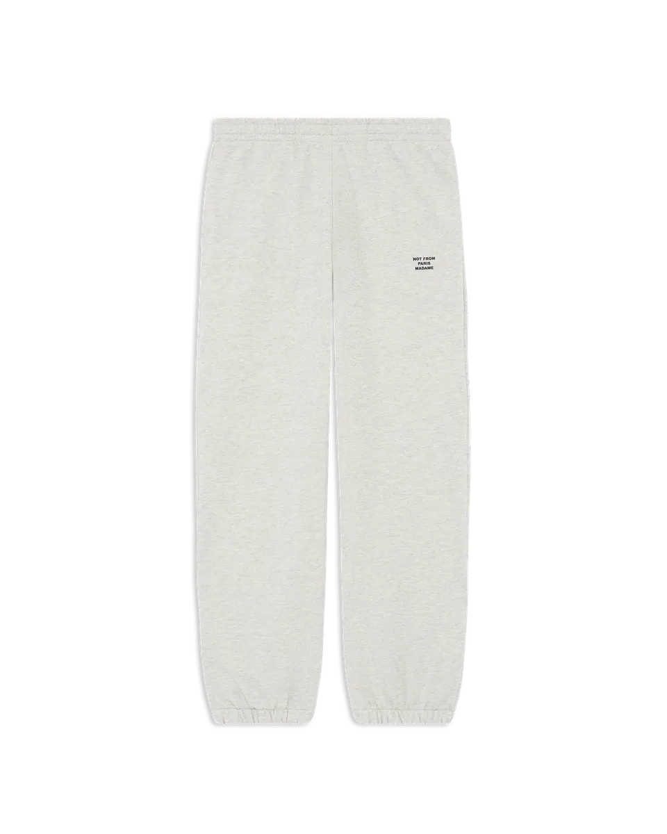 Drôle De Monsieur Slogan Fleece Joggers PERM-BP208 Jogger Grau