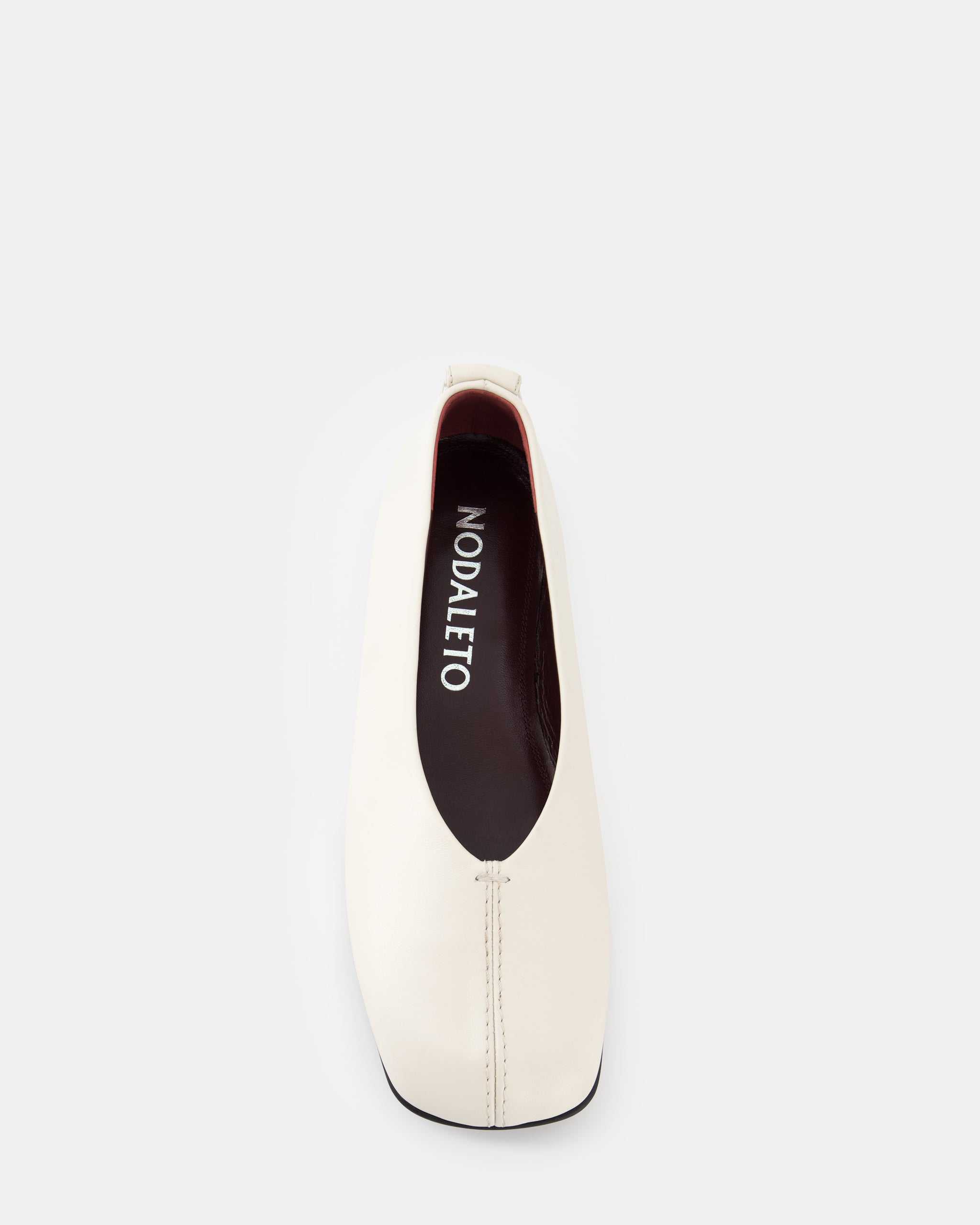 Nodaleto Bullarina 5 Ballerinas Weiß Nappa Leder eckig