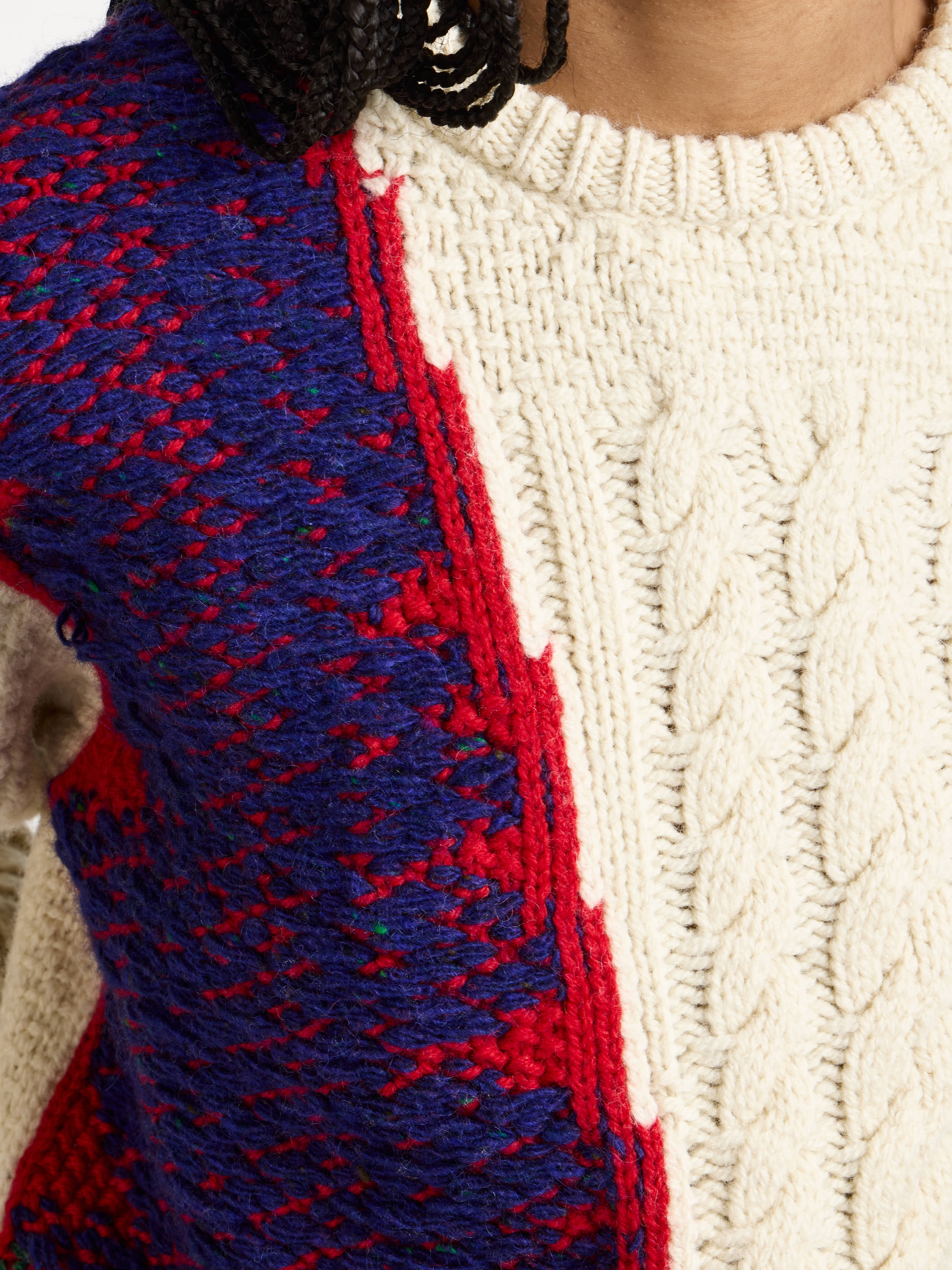 J.W.Anderson Knitwear Cable-Knit Jumper Strickpullover Ivory