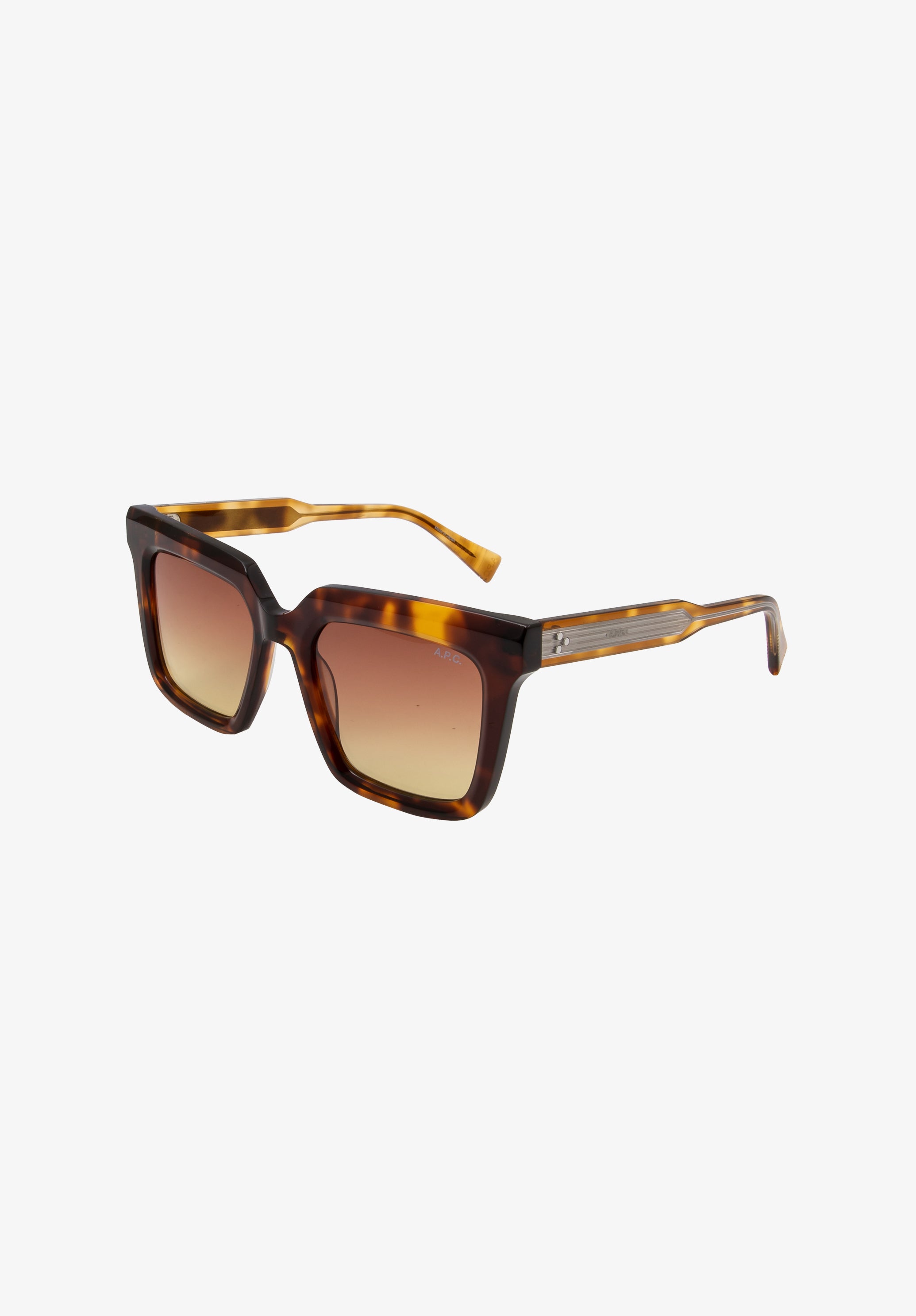 A.P.C. Les Carrées Sonnenbrille braun TU UV-Schutz