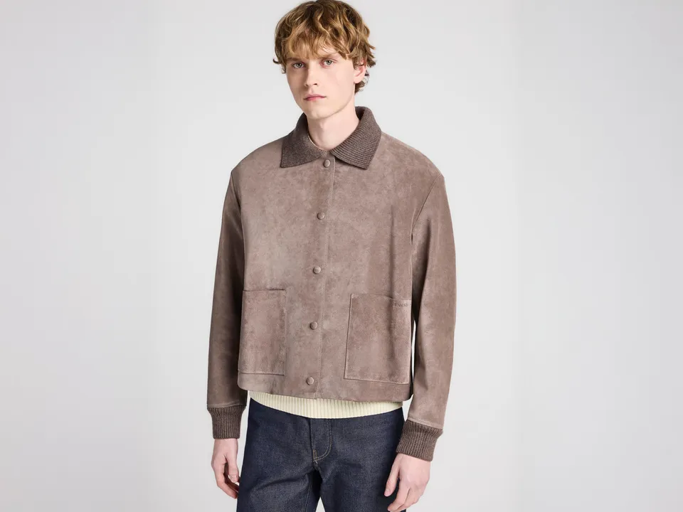 J.W.Anderson Coats Suede Jacket Wildlederjacke Mouse Grey