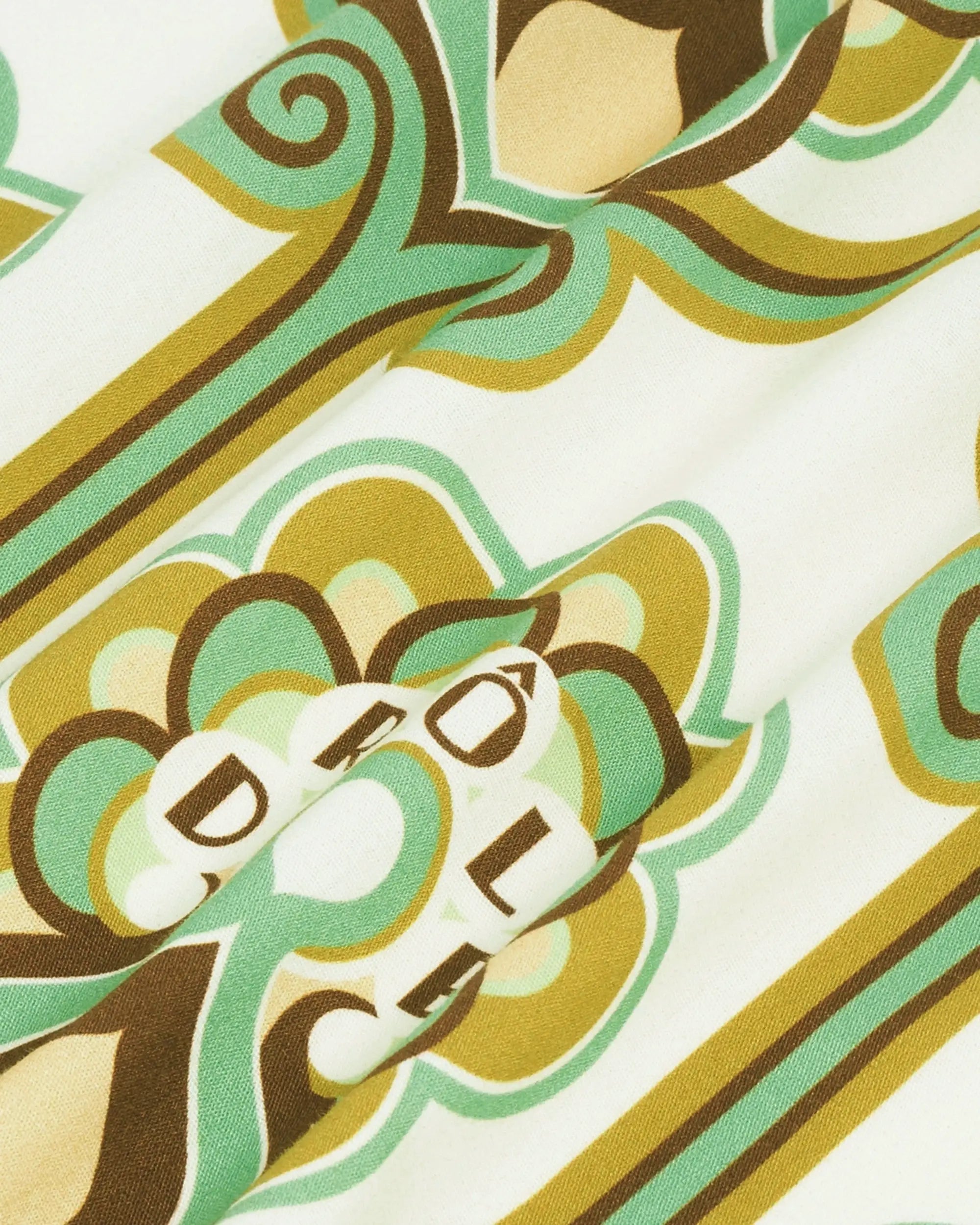 Drôle De Monsieur Foulard Tapisserie Florale Tuch Grün 60x60