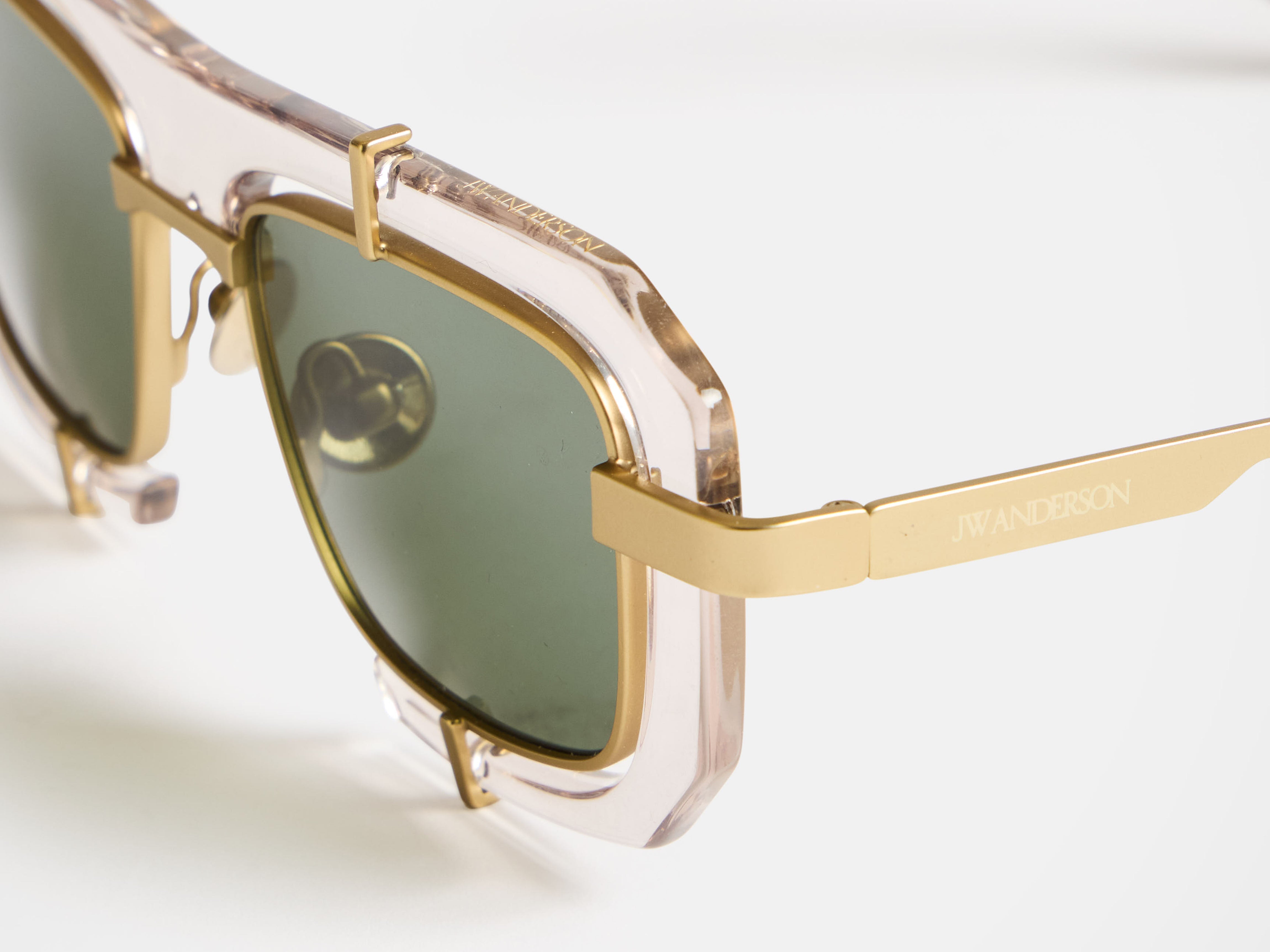 J.W.Anderson JWA03 Geometric Sonnenbrille Clear Unisex