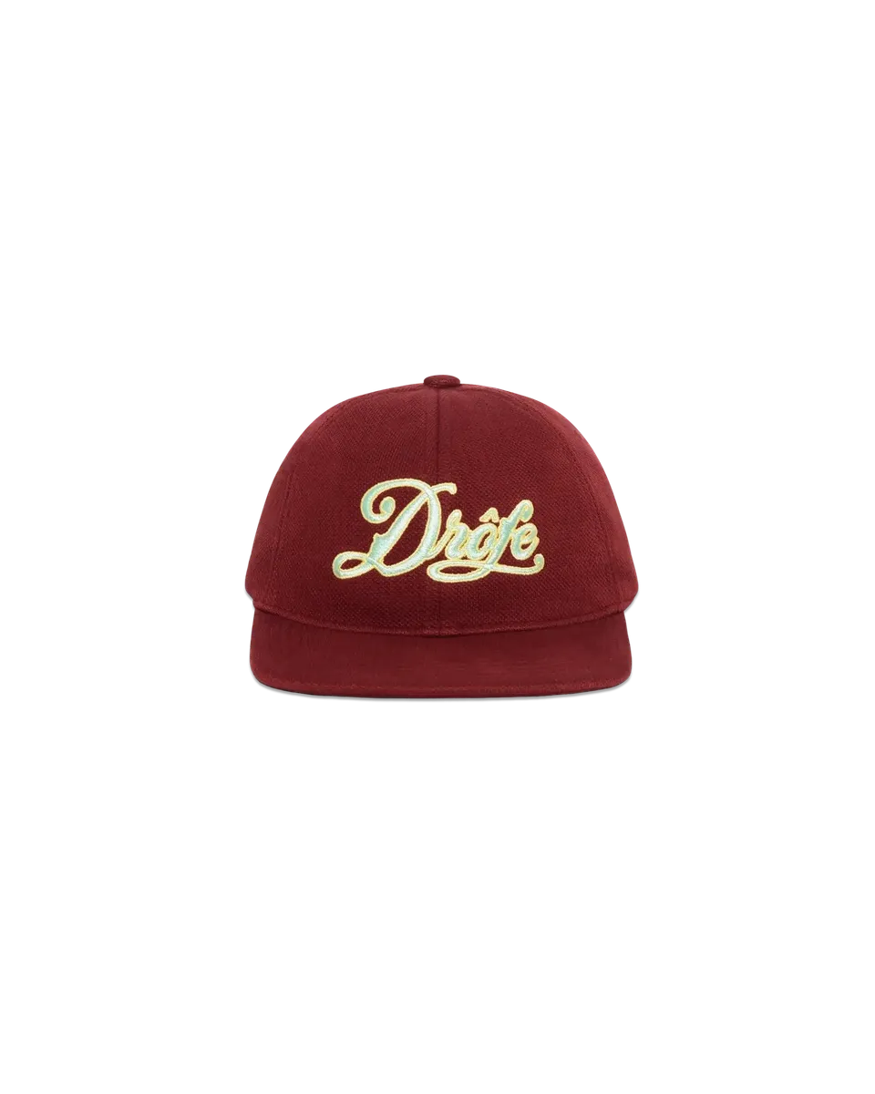 Drôle De Monsieur Casquette Piquée Drôle Cap Burgundy Baumwolle