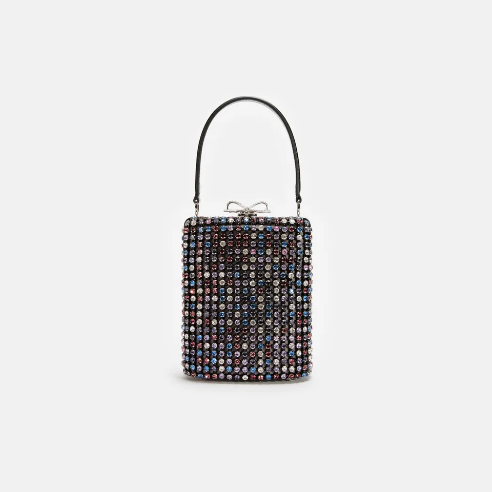 Self Portrait Multi Crystal Mini Tasche Multi