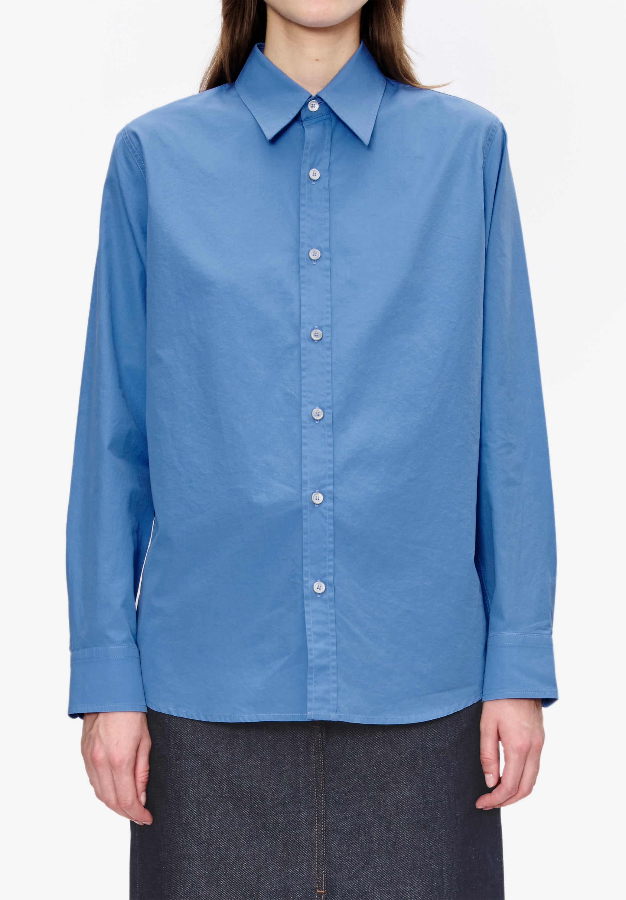 A.P.C. Hemd Kayla Baumwolle klassischer Kragen Gr. 38