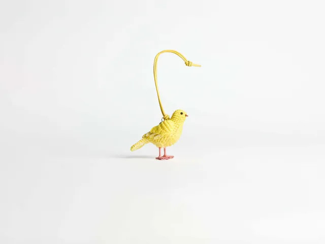 J.W.Anderson Bag Charms Canary Anhänger Handgehäkelt