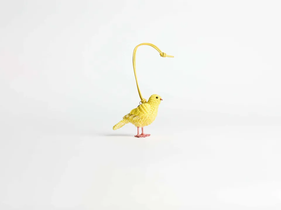 J.W.Anderson Bag Charms Canary Anhänger Handgehäkelt