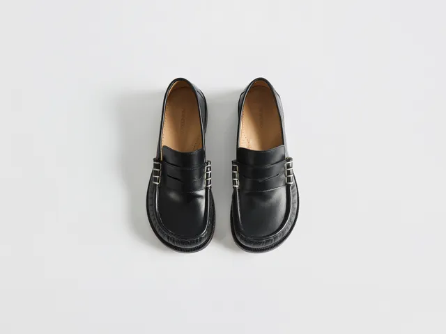 J.W.Anderson Loafer Mokassin Herren Schwarz Leder