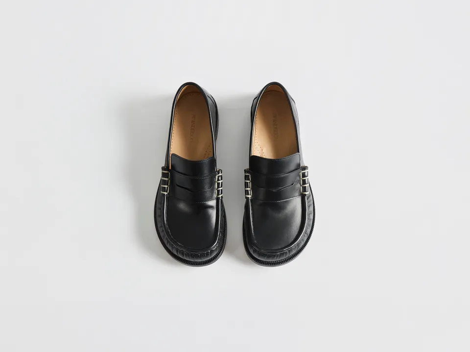J.W.Anderson Loafer Mokassin Herren Schwarz Leder