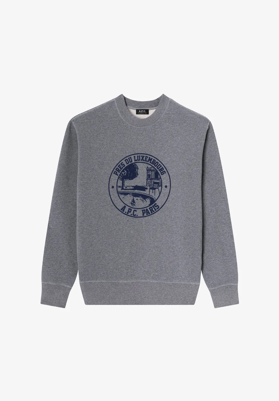 A.P.C. Garten-Logo Sweatshirt schwarz Bio-Baumwolle