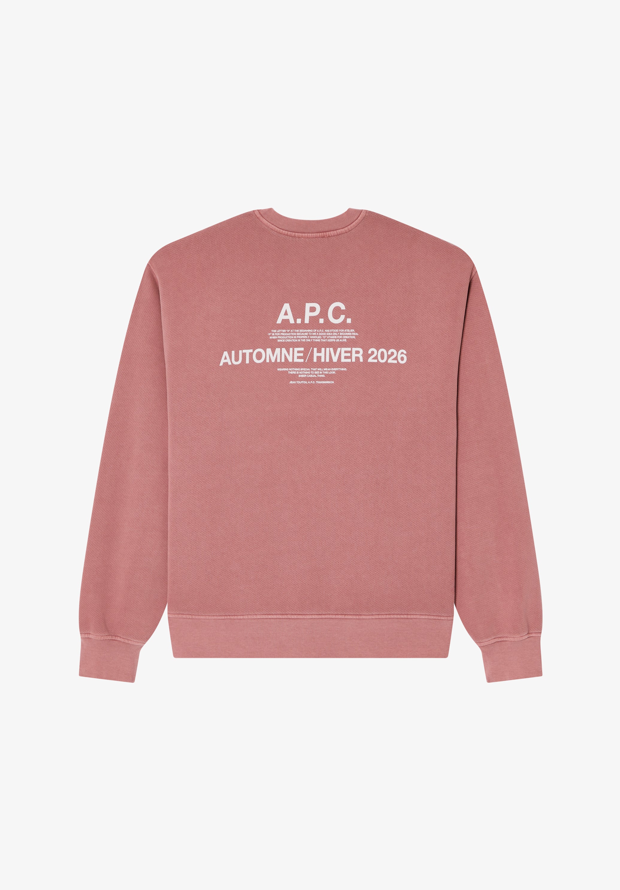 A.P.C. Boxy Herbst 28 Sweatshirt Bio-Baumwolle M