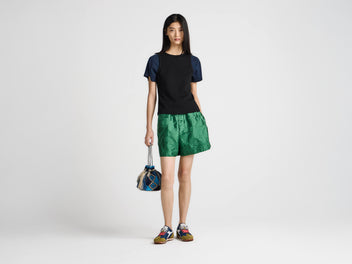 J.W.Anderson Embroidered Anchor T-Shirt Schwarz Damen