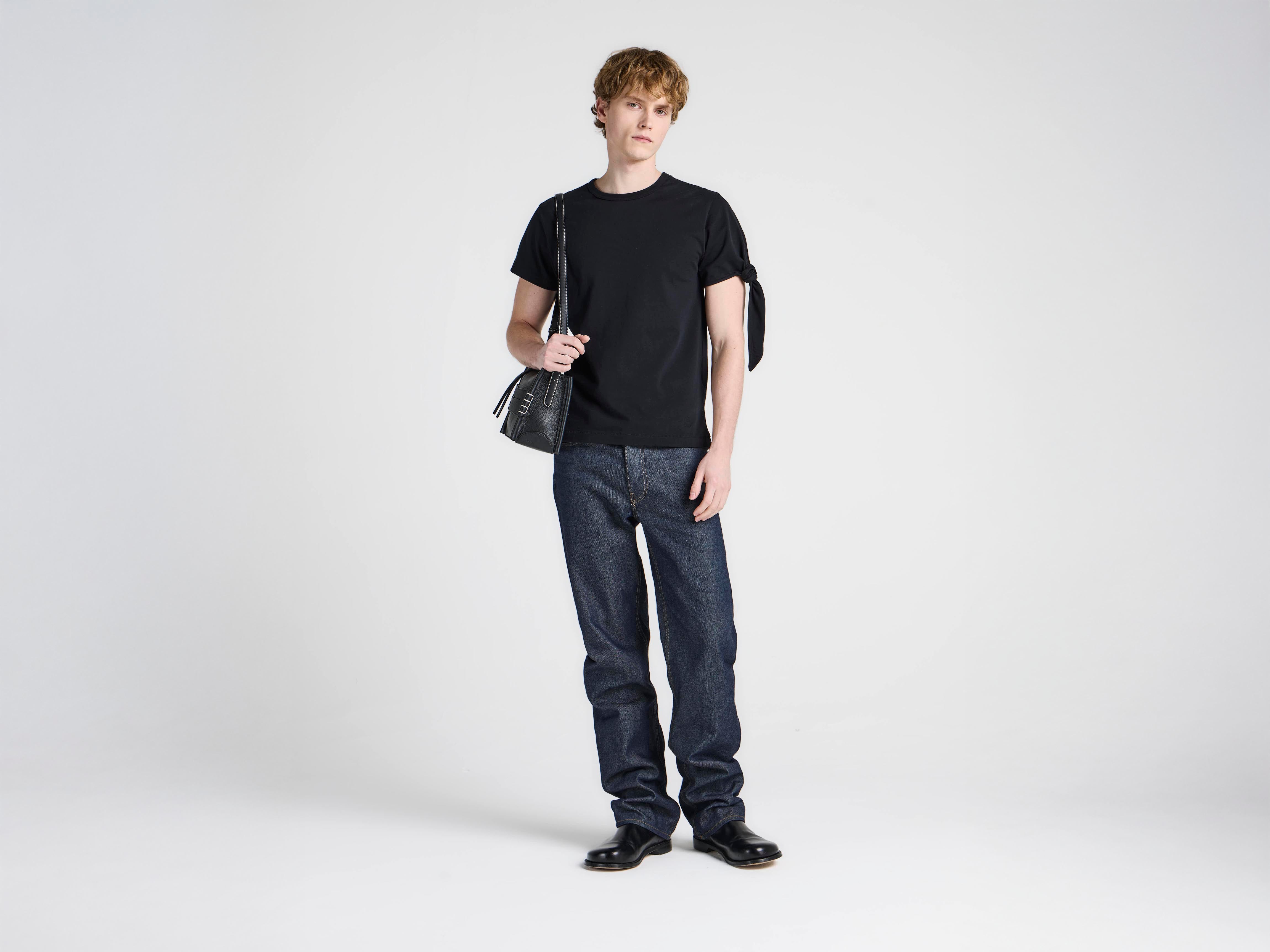 J.W.Anderson Knotted Sleeve T-Shirt Herren Schwarz Jersey