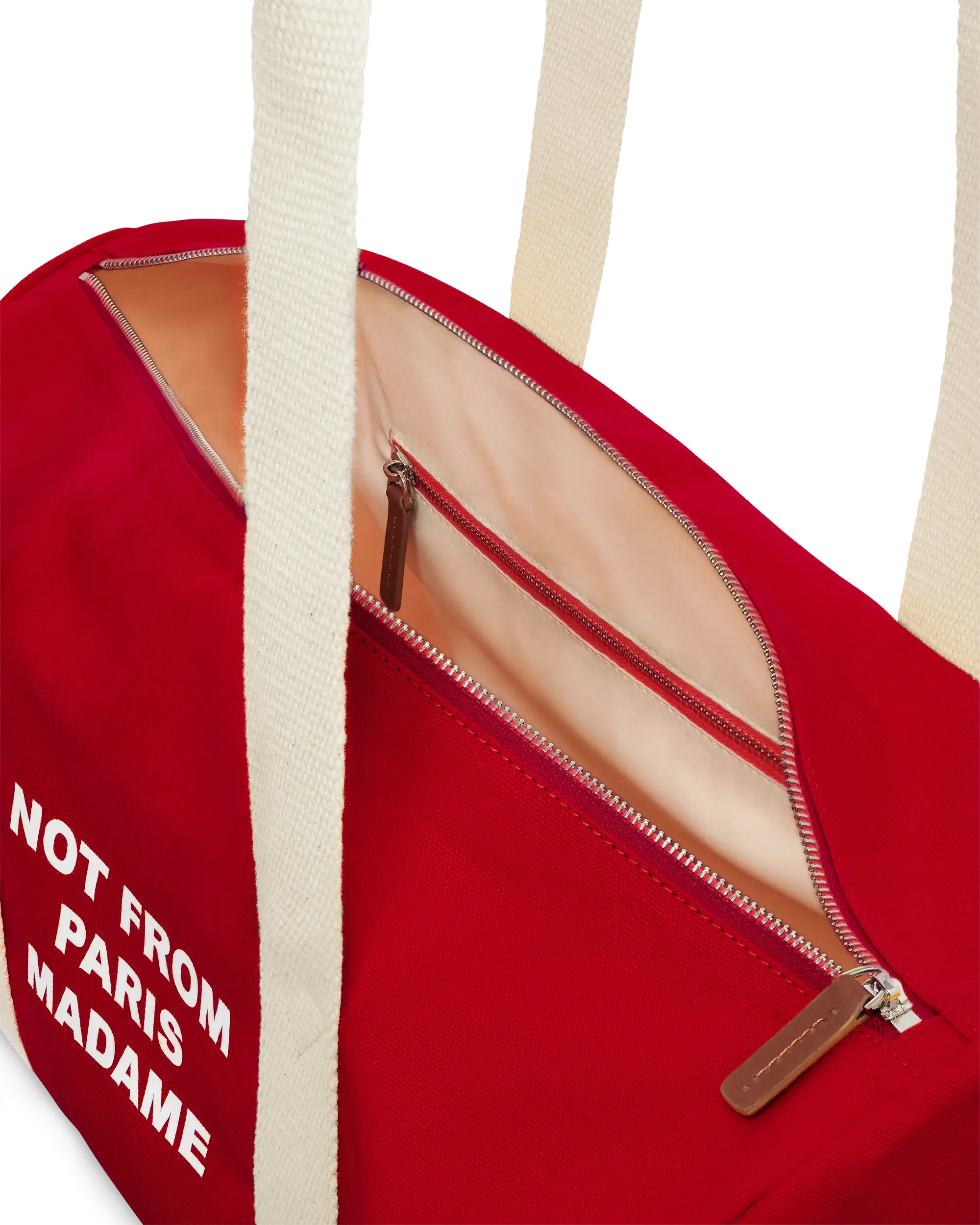 Drôle De Monsieur Canvas Gym-Bag Rot Slogan Baumwolle
