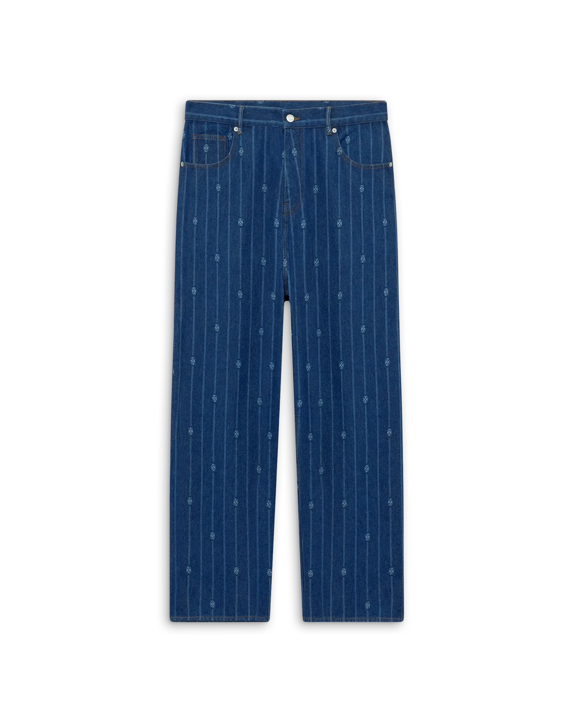 Drôle De Monsieur Baggy Jeans blau Monogramm