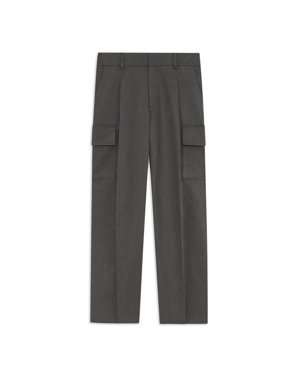 Drôle De Monsieur Cargo Pants Cargohose Grau Baumwollmix