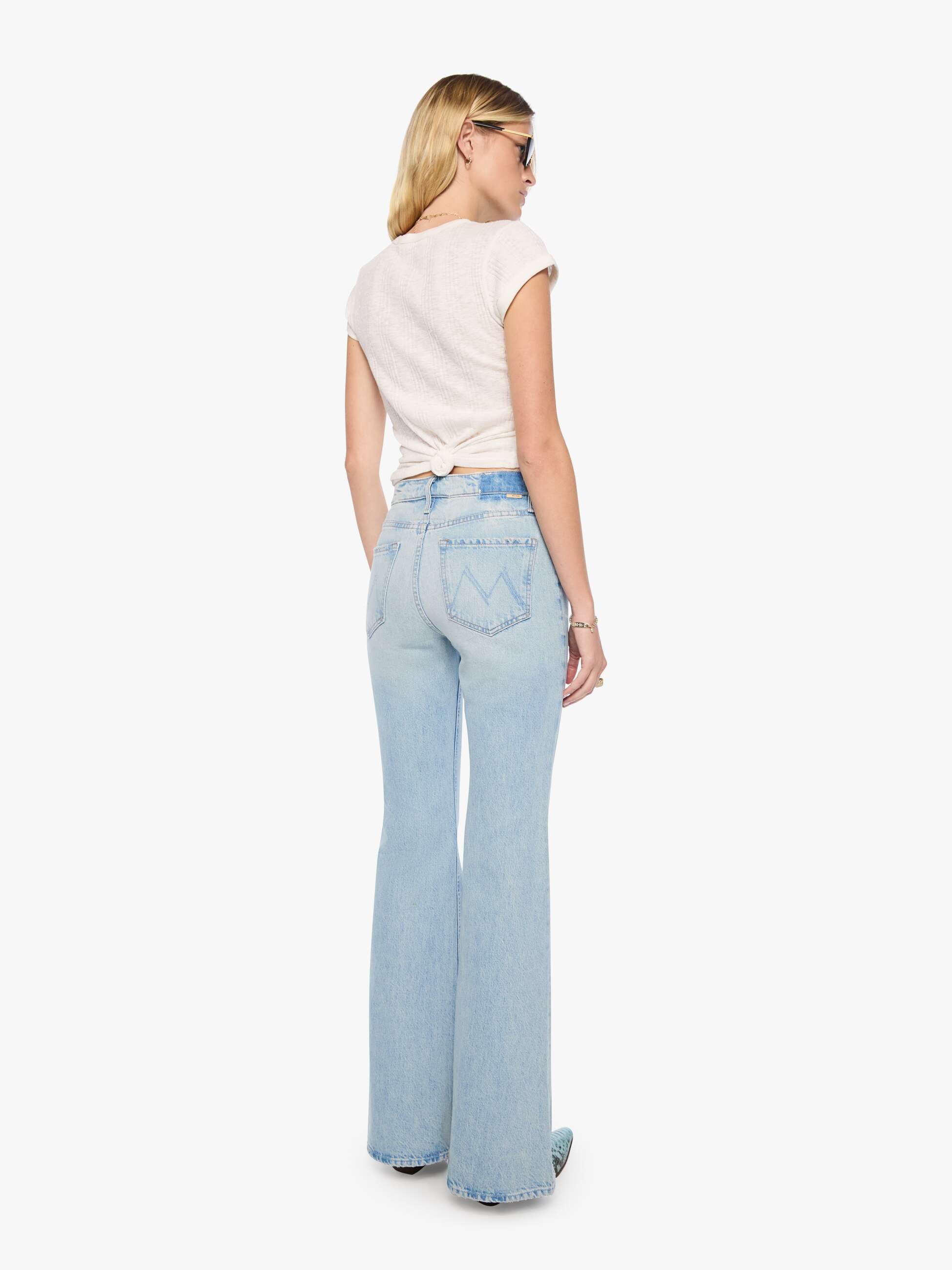 Mother The Seamed Doozy Heel Jeans Out Of This World Hellblau