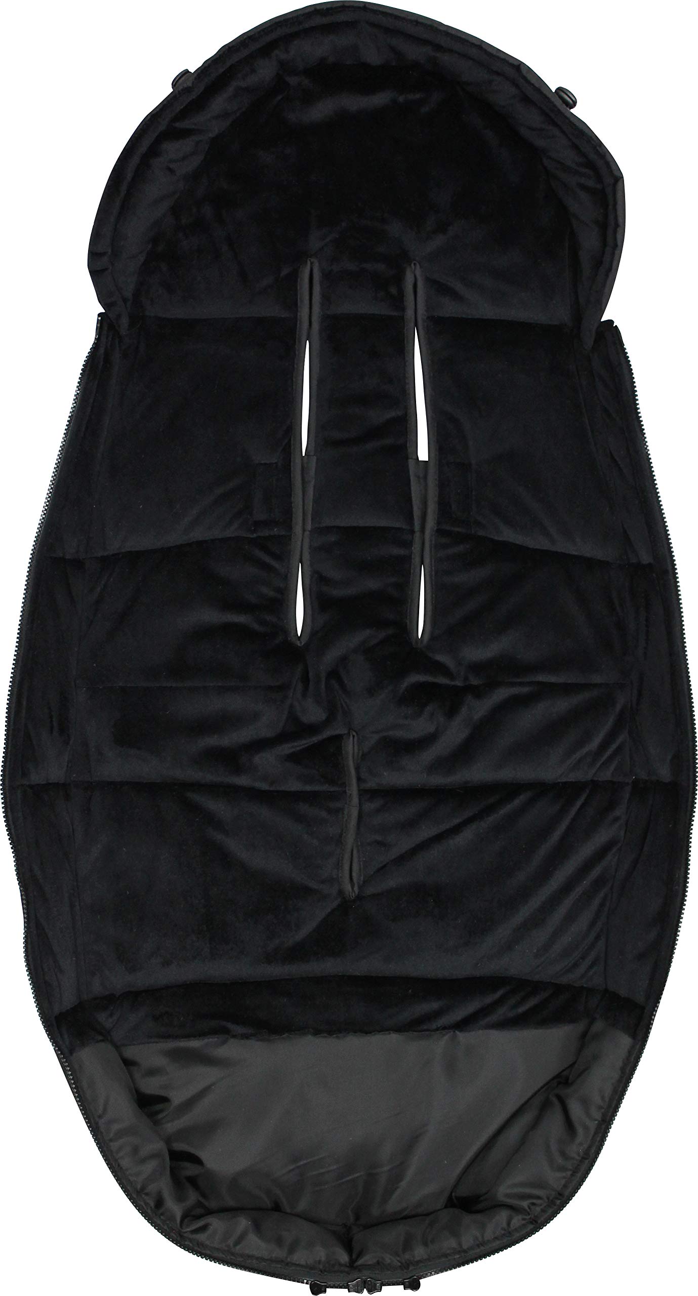 Dooky Silver Stardust Fußsack L schwarz 98x50 Winter