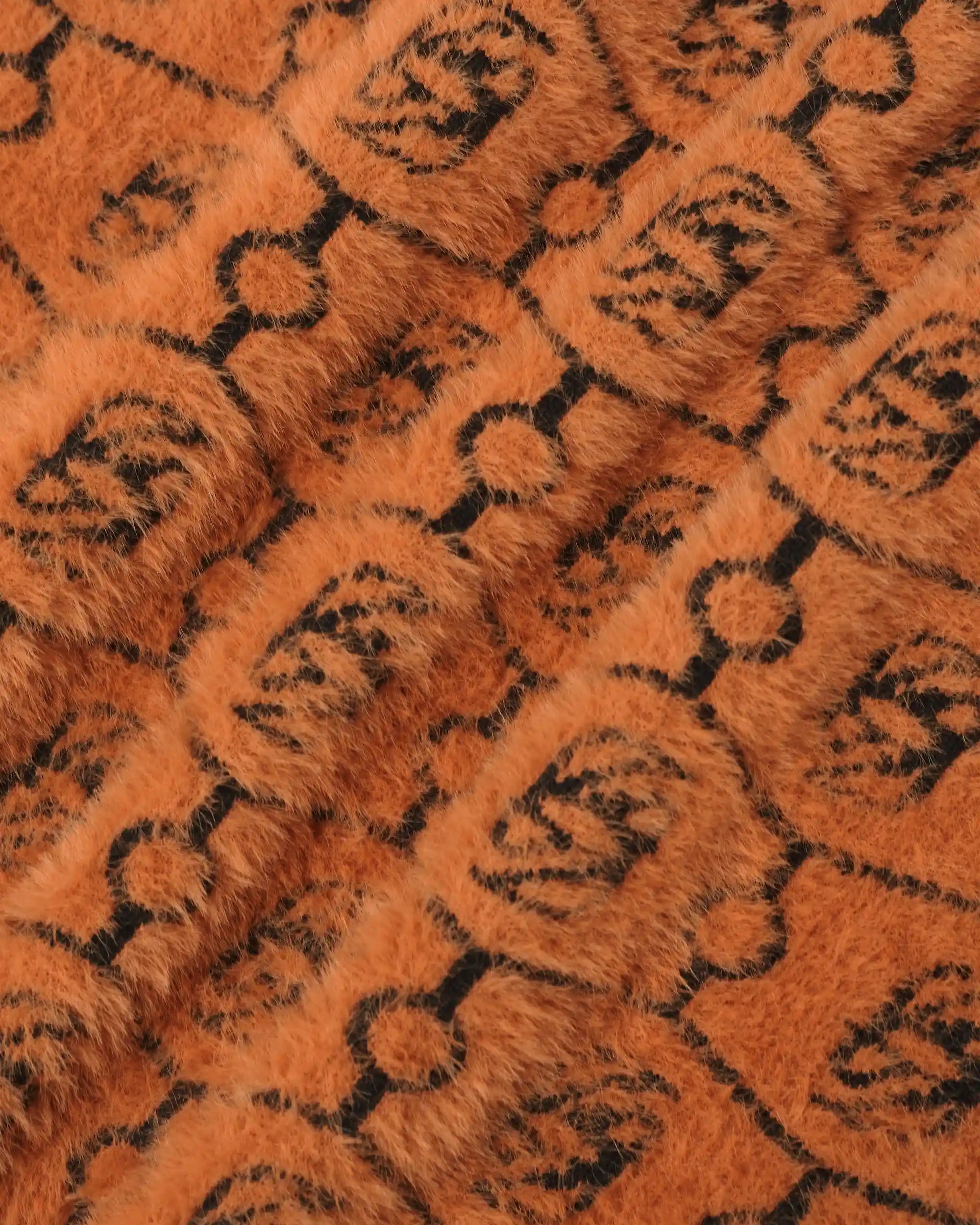 Drôle De Monsieur Strick Polo Wolle Braun Monogramm